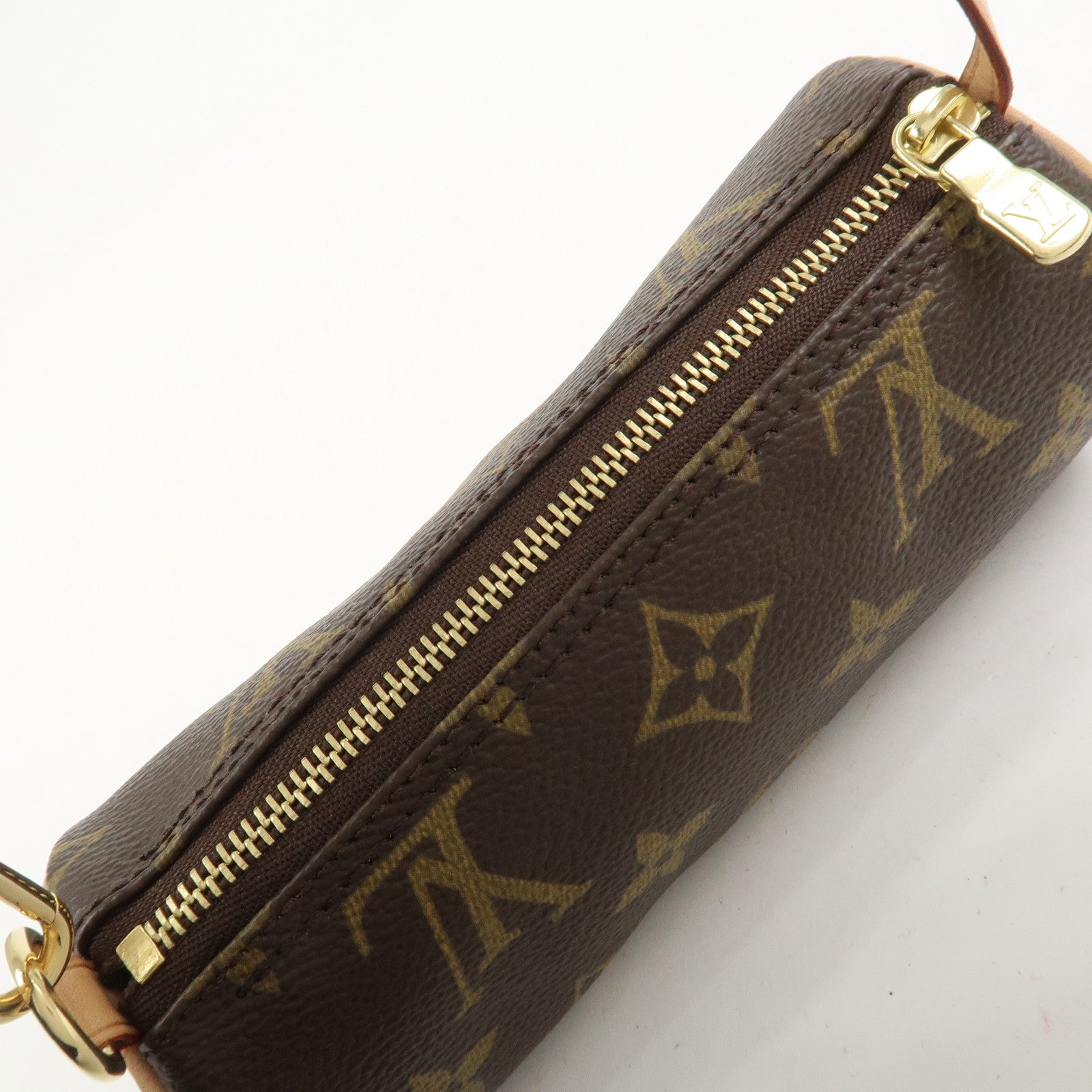 Louis Vuitton Monogram Mini Pouch for Papillon Bag Brown