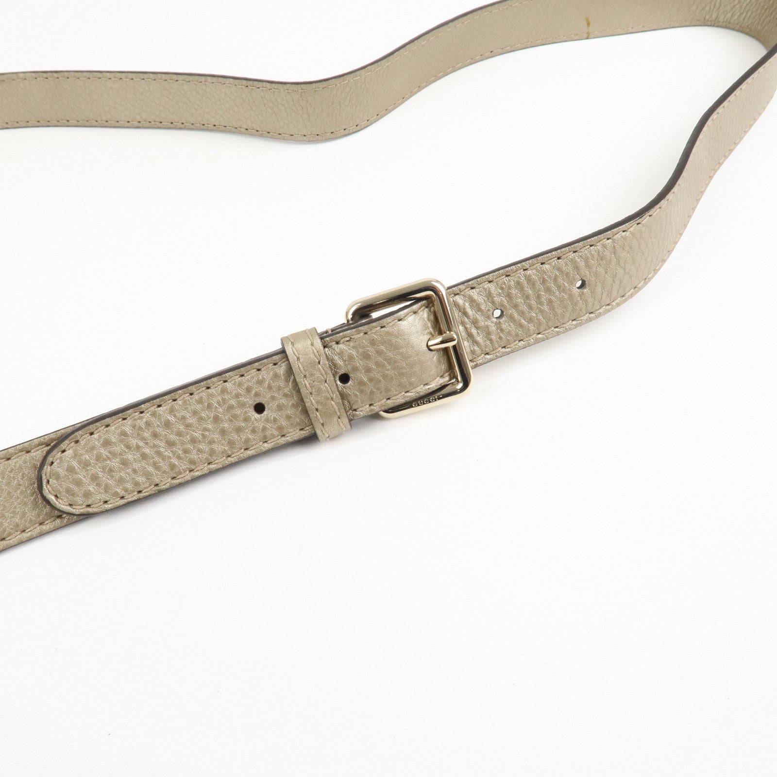 GUCCI Bamboo Leather Bella 2Way Shoulder Bag Hand Bag Gold 282301