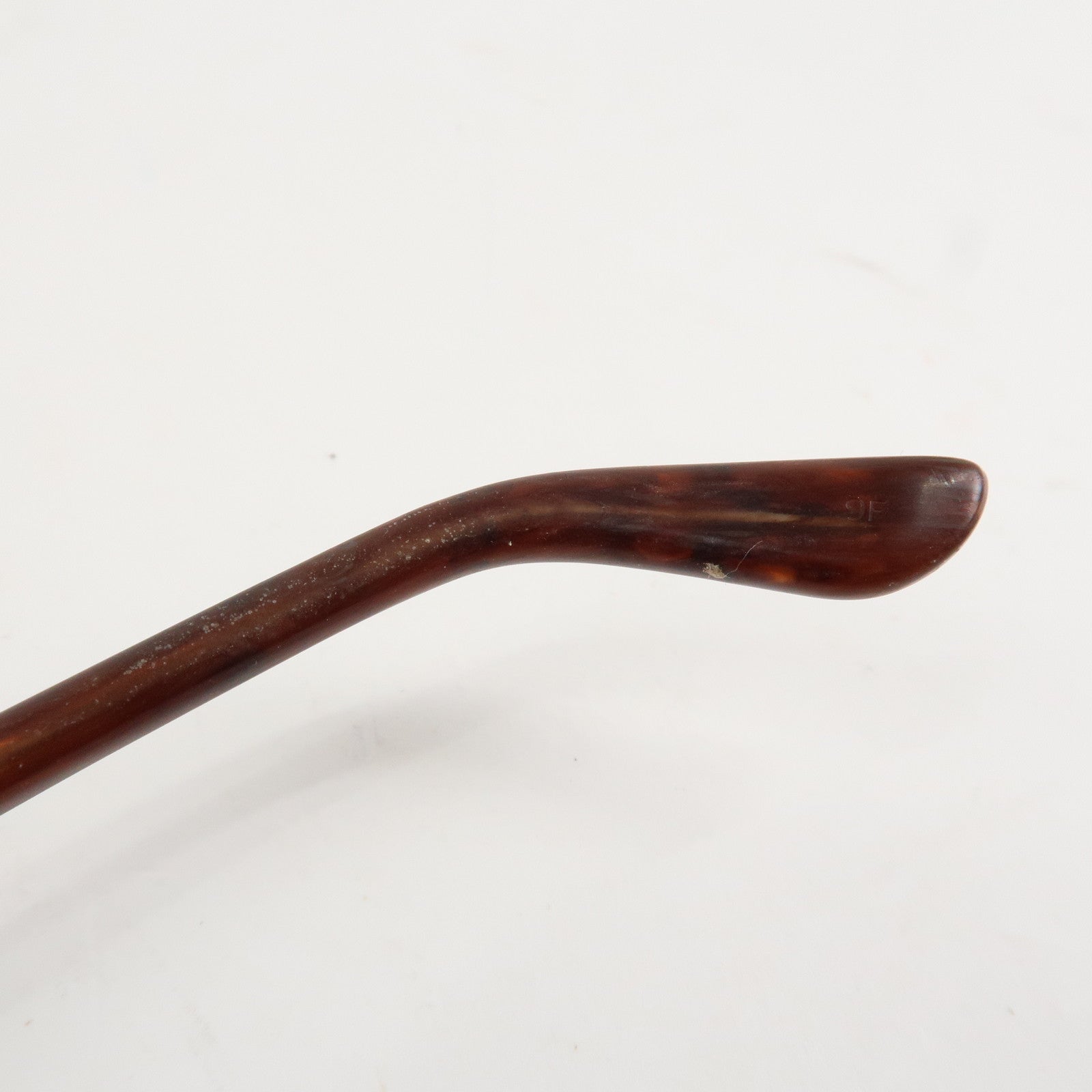 GUCCI Interlocking G Metal Plastic Glasses 56□15 Brown Silver Used