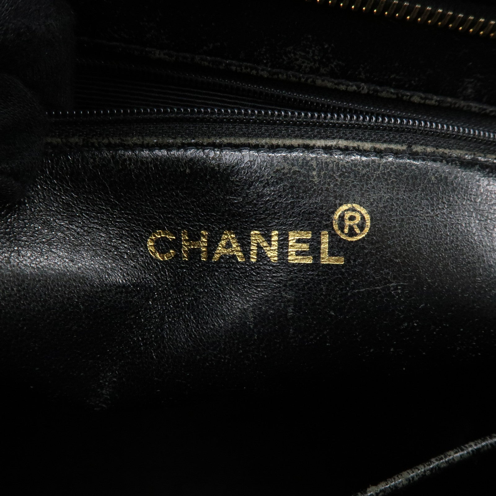 CHANEL Matelasse COCO Mark Medallion Tote Bag Hand Bag Black A01804