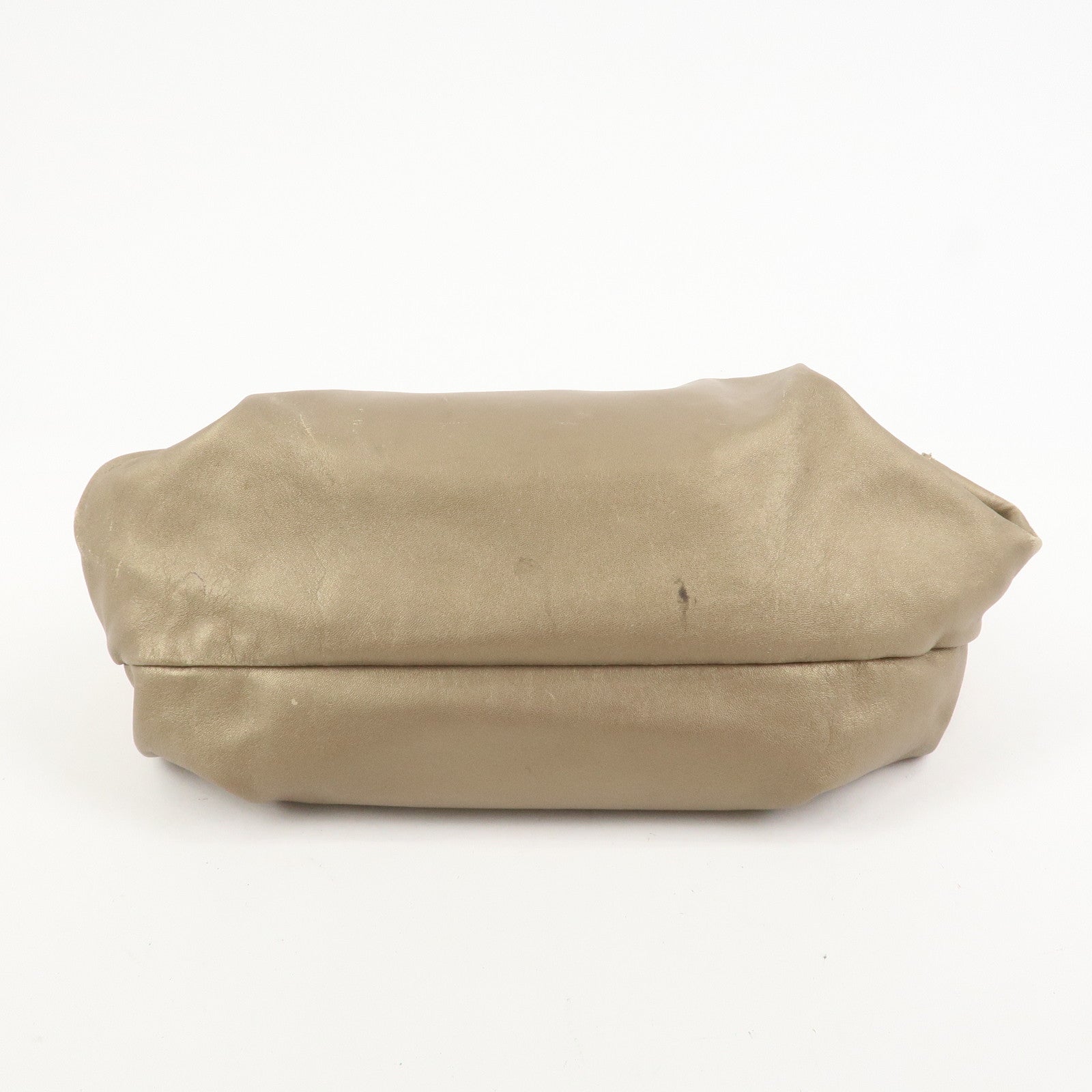 LOEWE Anagram Nappa Aire Leather Charm Hand Bag Tote Bag Gold