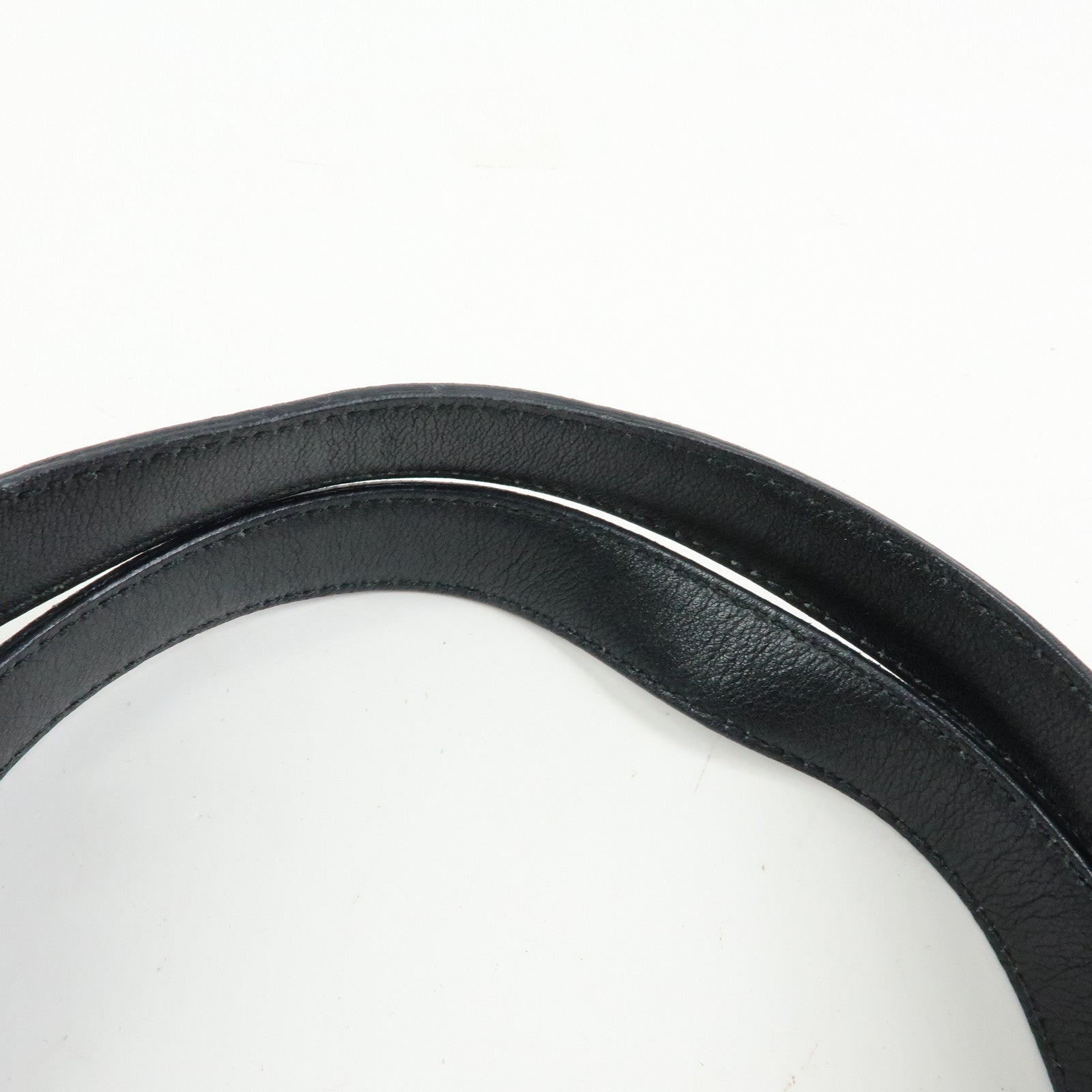 Ferragamo Vara Nylon Leather Boston Bag Shoulder Bag Black