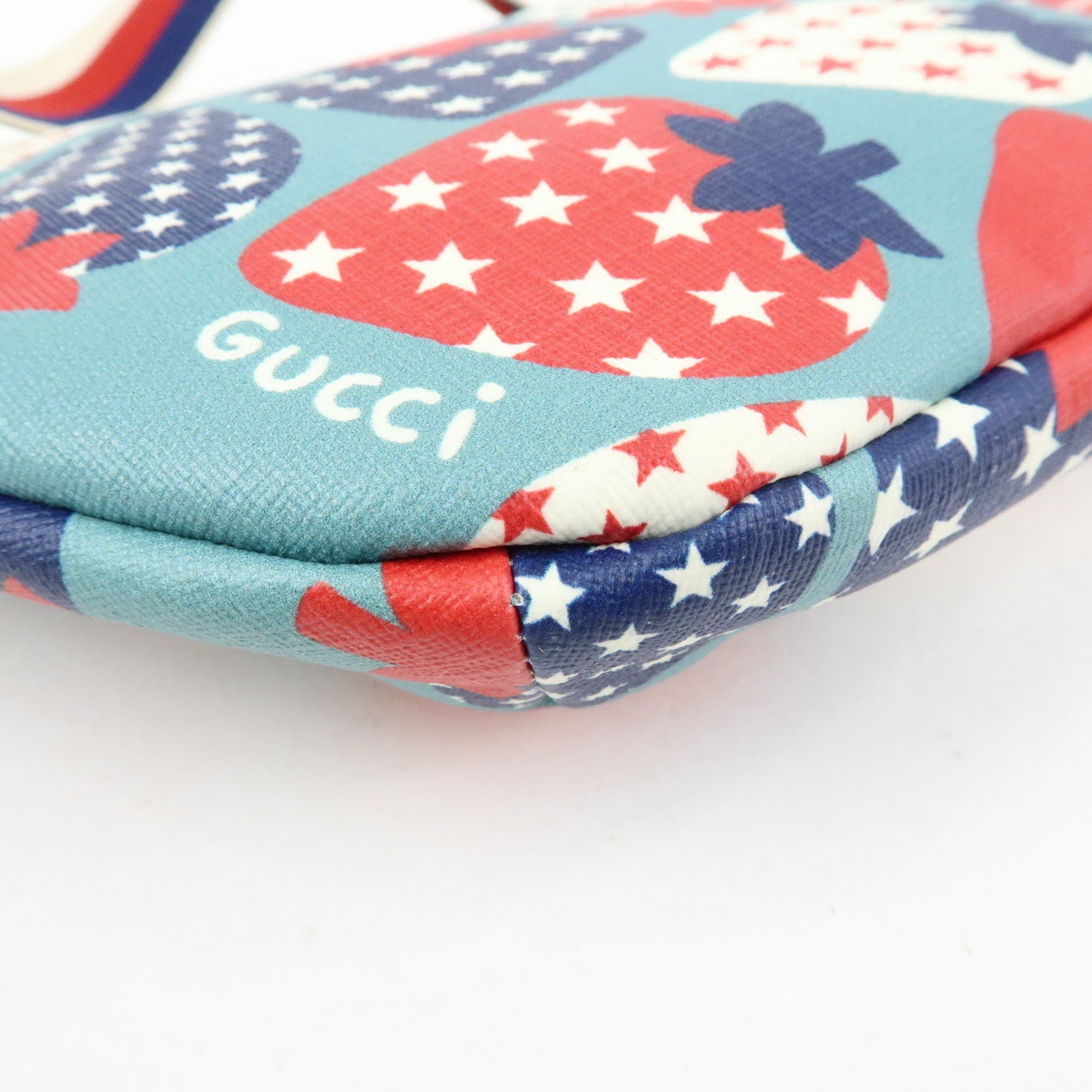 GUCCI Children's Sherry PVC Waist Pouch Body Bag Strawberry 502095
