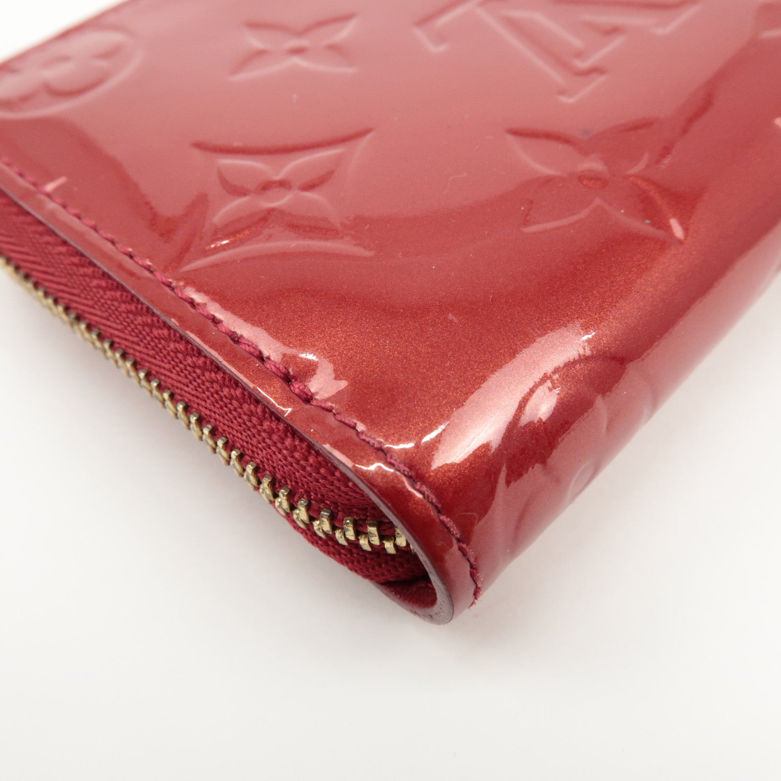 Louis Vuitton Monogram Vernis Zippy Coin Purse Pomme d'Amour M93608 Used