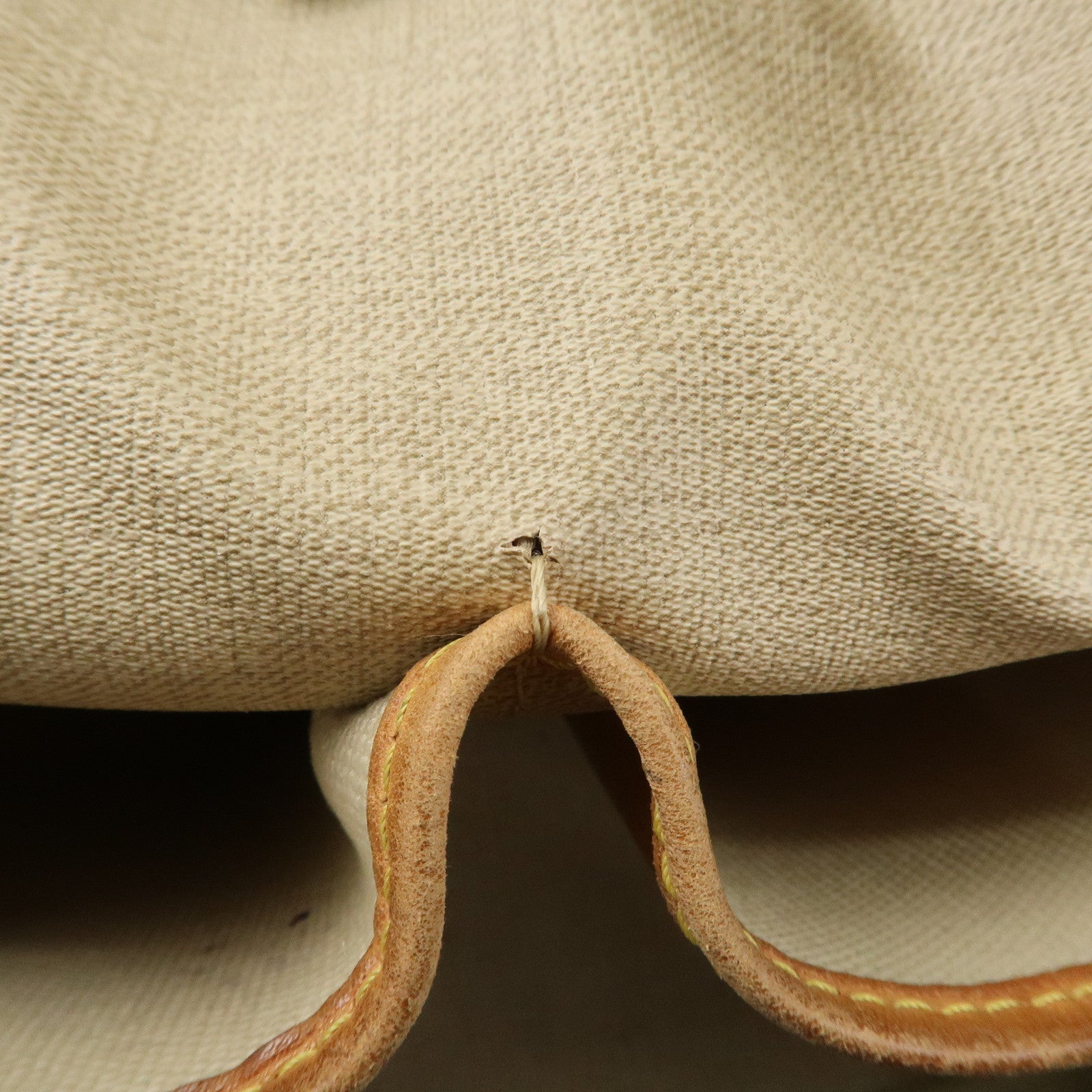 Louis Vuitton Monogram Deauville Hand Bag Brown M47270 Used