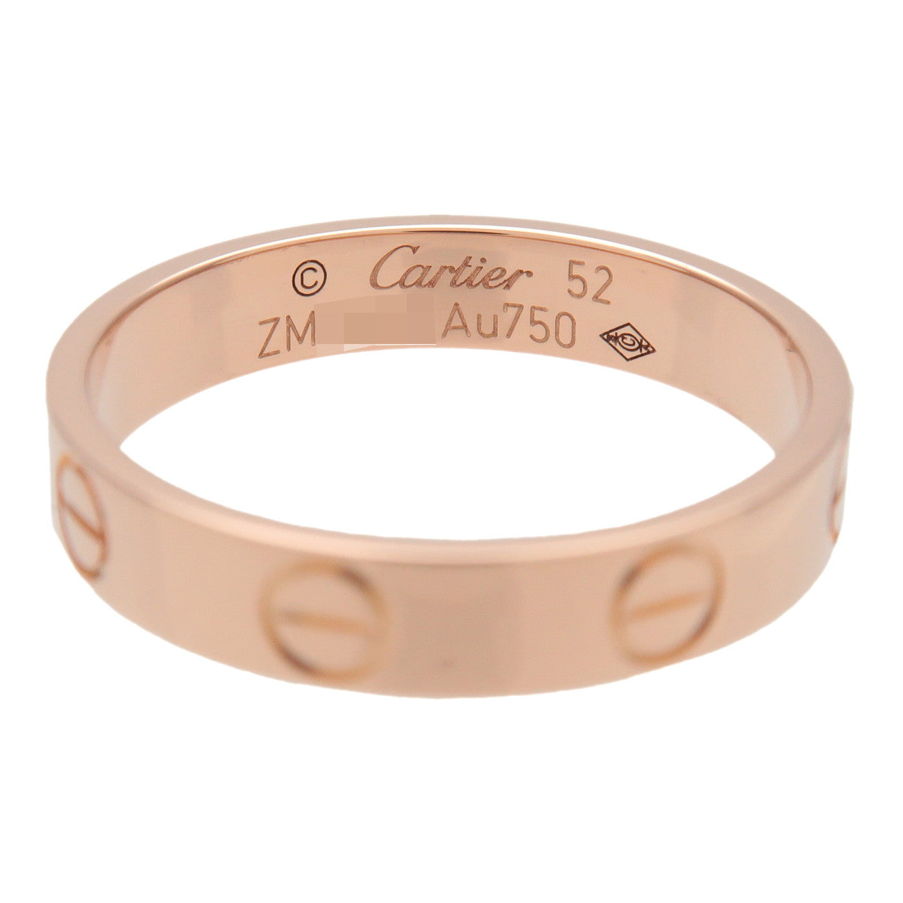 Cartier Mini Love Ring K18 750PG Rose Gold #52 US6 EU52 HK13
