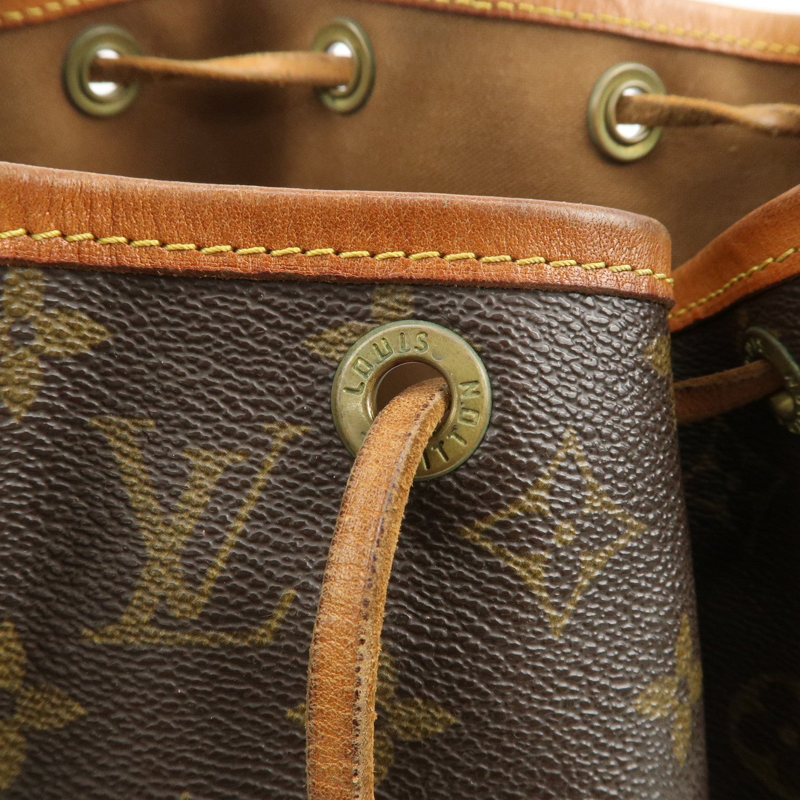 Louis Vuitton Monogram Petit Noe Shoulder Bag Brown M42226