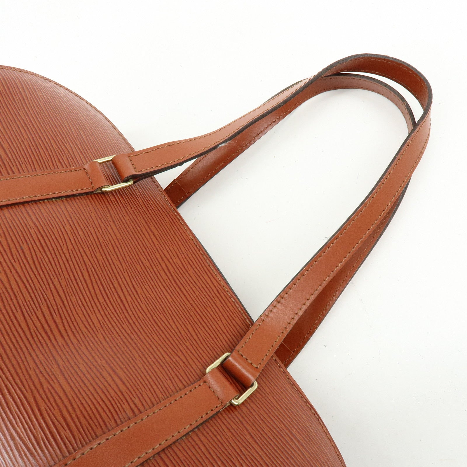 Louis Vuitton Epi Leather Soufflot Hand Bag Kenya Brown M52223