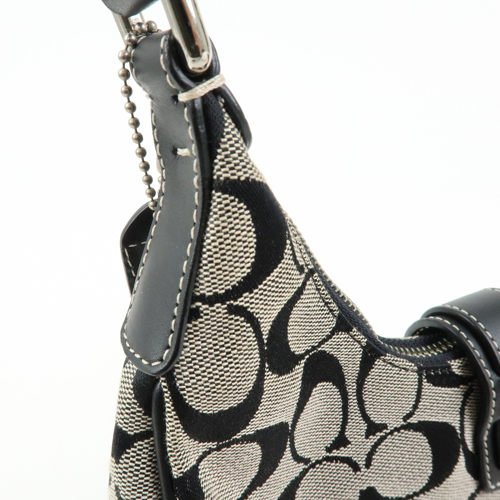 COACH Set of 3 Signature Canvas Suede PVC Shoulder Bag Pouch