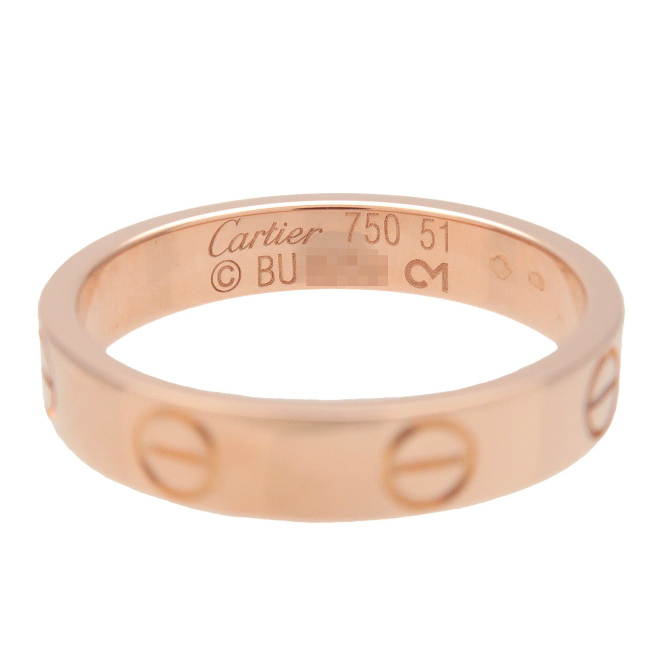 Cartier Mini Love Ring K18 750PG Rose Gold #51 US5.5 EU51.5 HK12.5