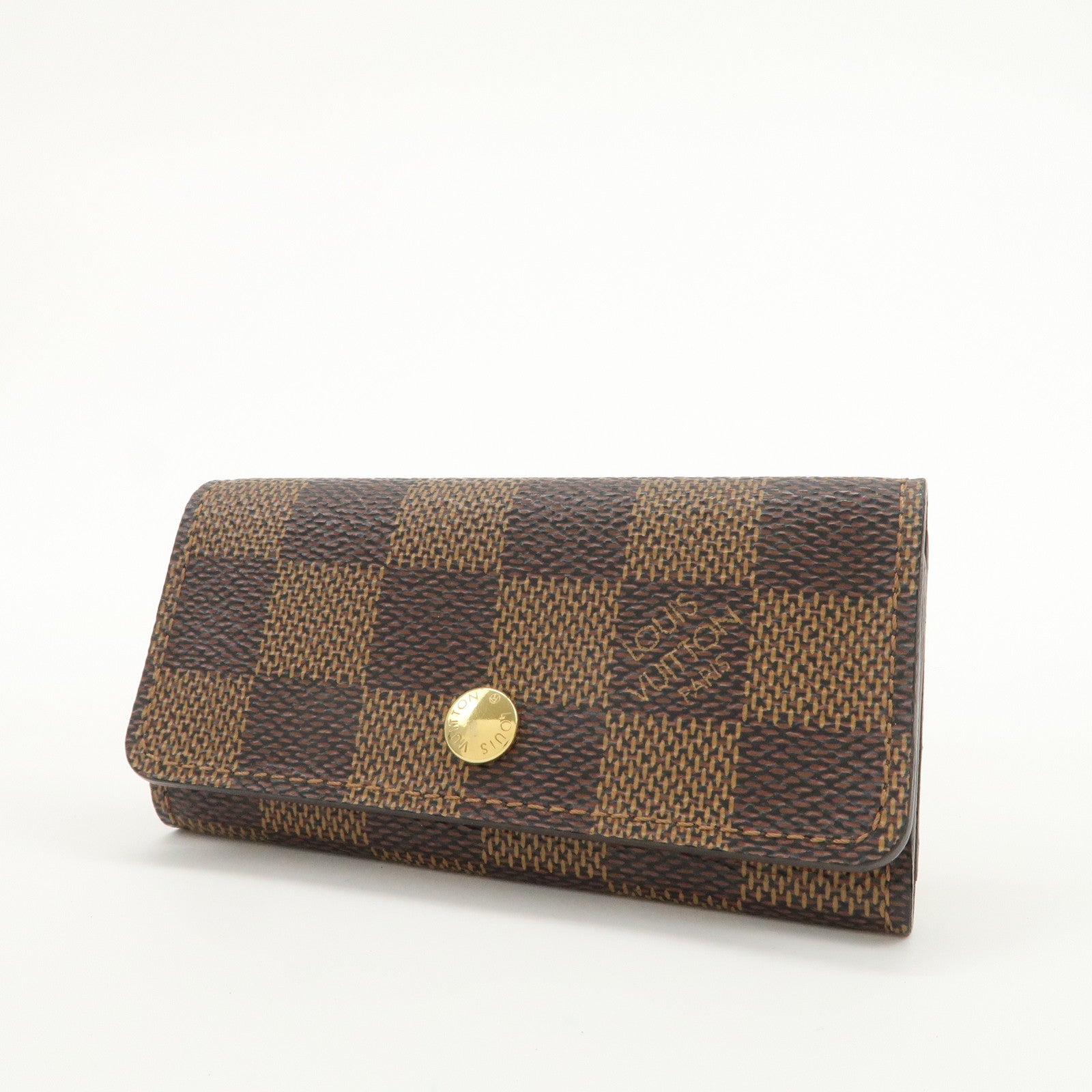 Louis Vuitton Damier Multicles 4 Key Case Damier Ebene Brown N62631