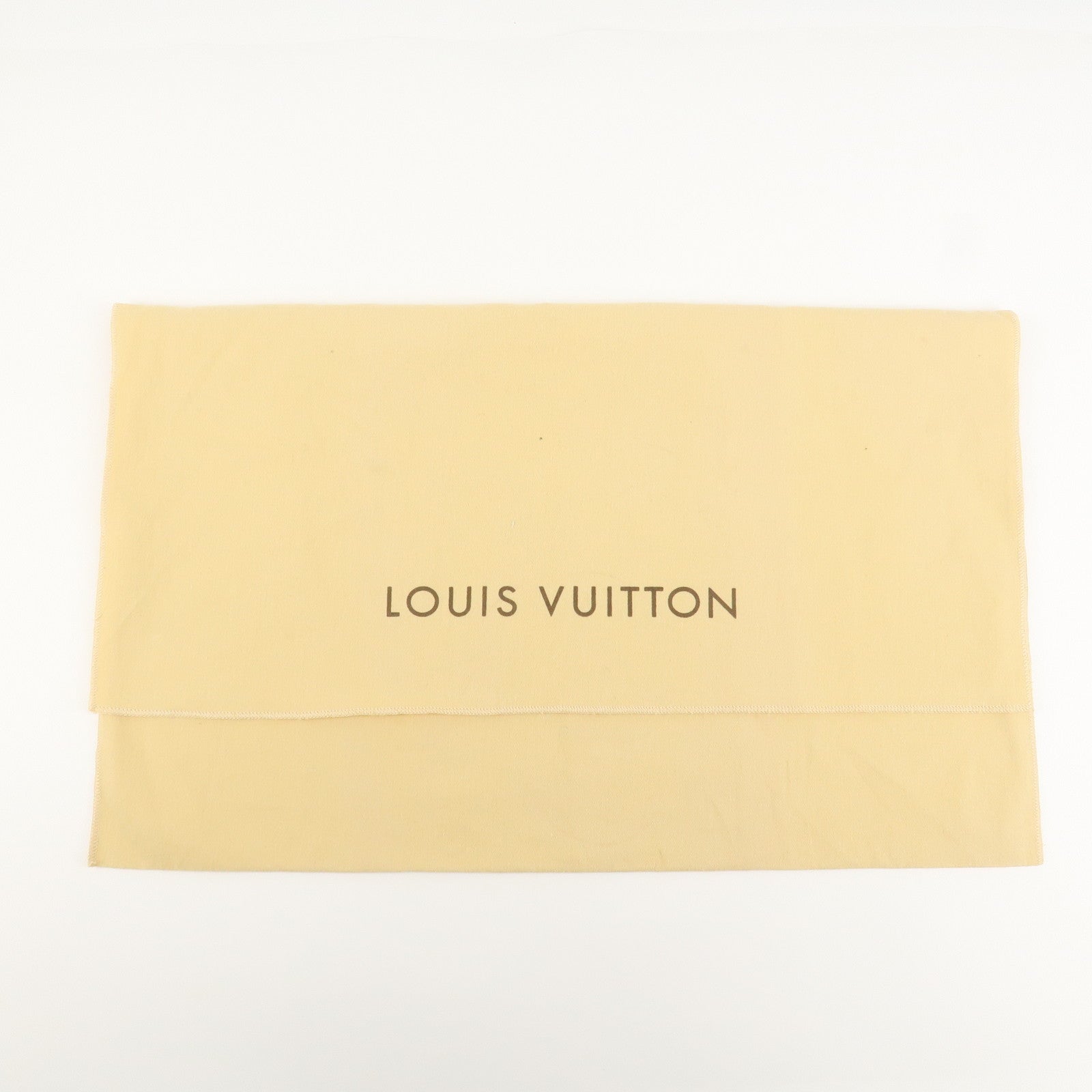 Louis Vuitton Set of 10 Dust Bag Storage Bag Flap Style Beige Used