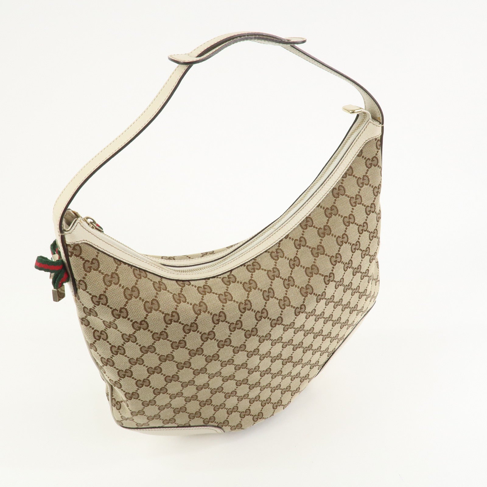 GUCCI Princy Sherry Leather Shoulder Bag Hand Bag Brown 162882