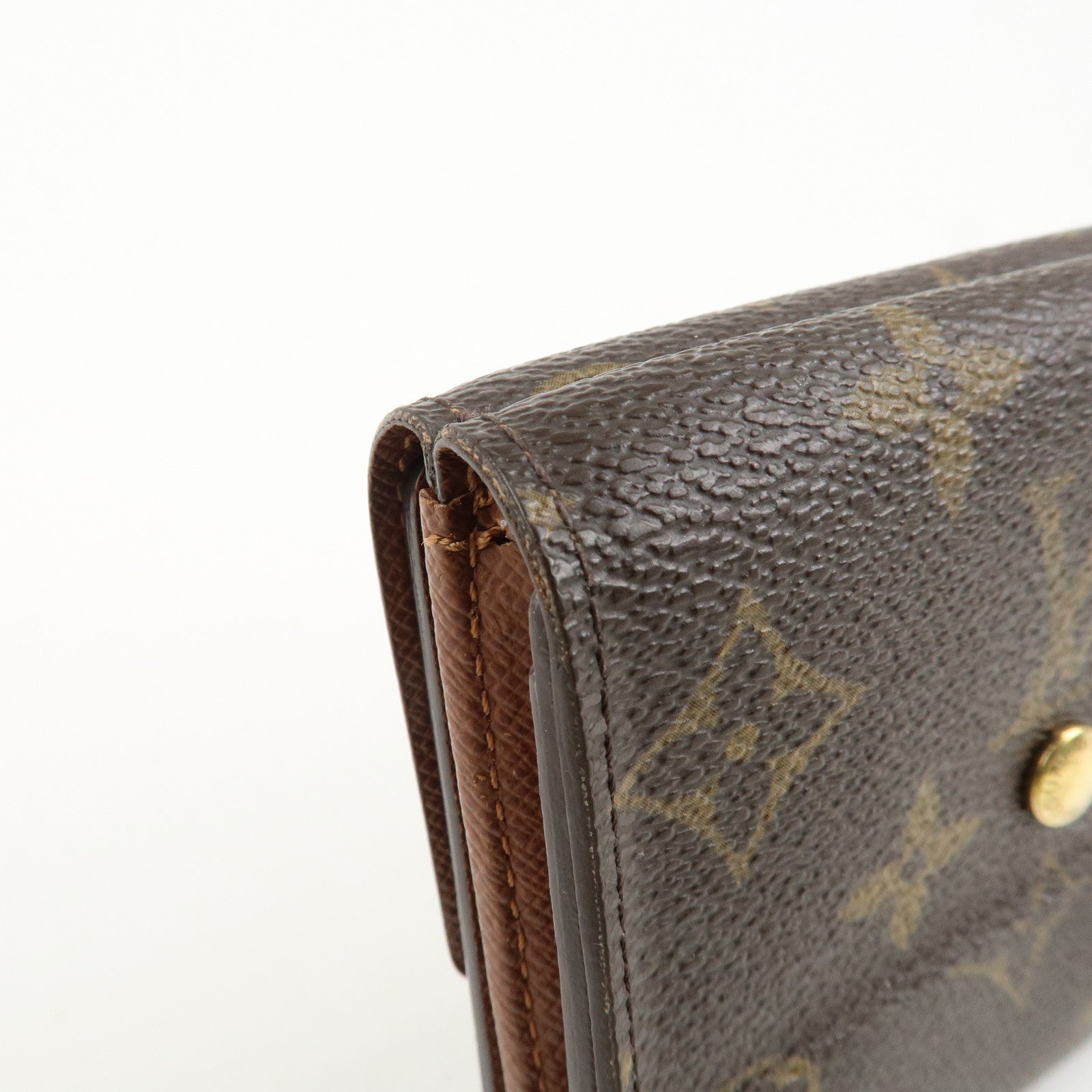 Louis Vuitton Monogram Porte Monnaie Billet Carte Credit M61652 Used