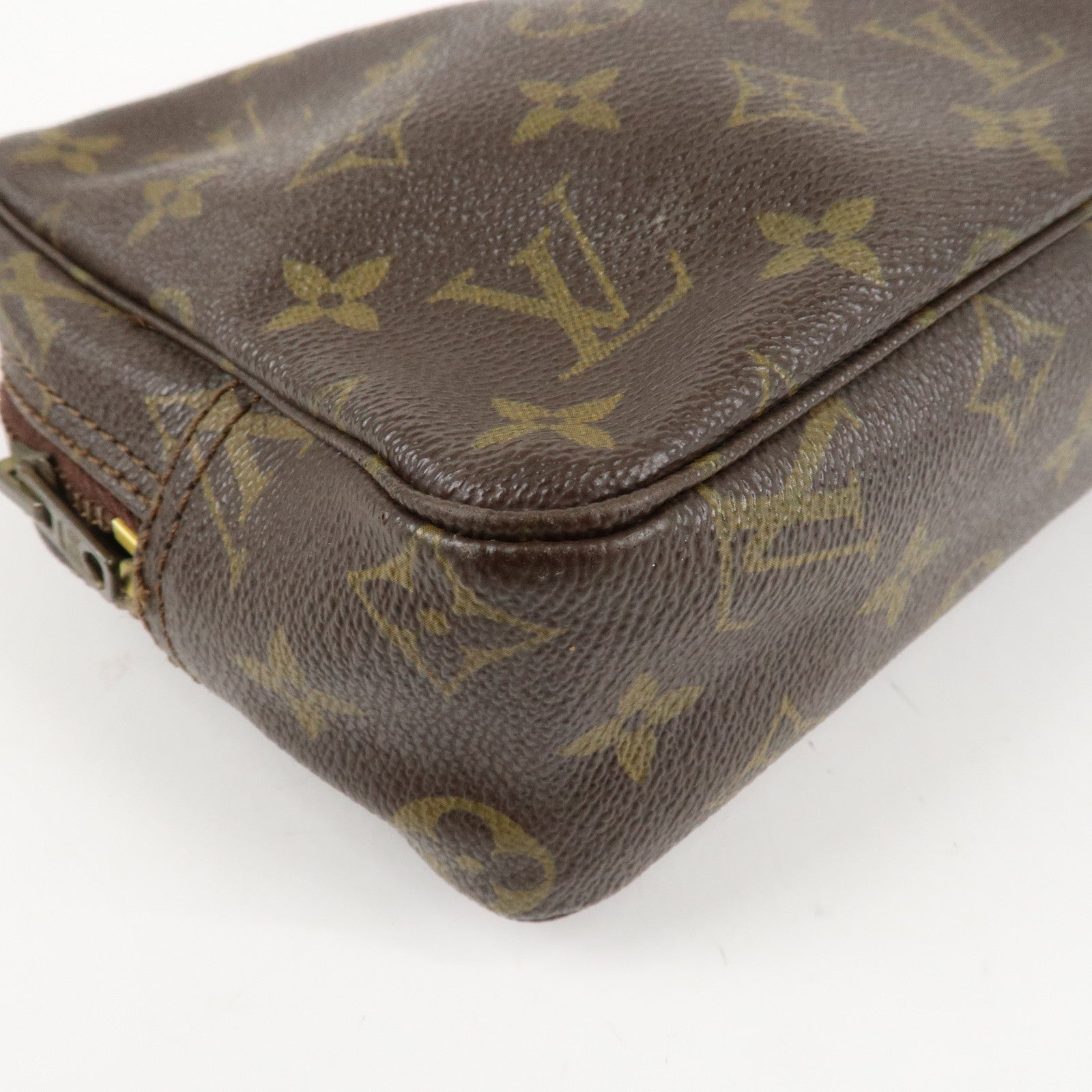 Louis Vuitton Monogram Trousse Toilette 23 Pouch Brown M47524 Used