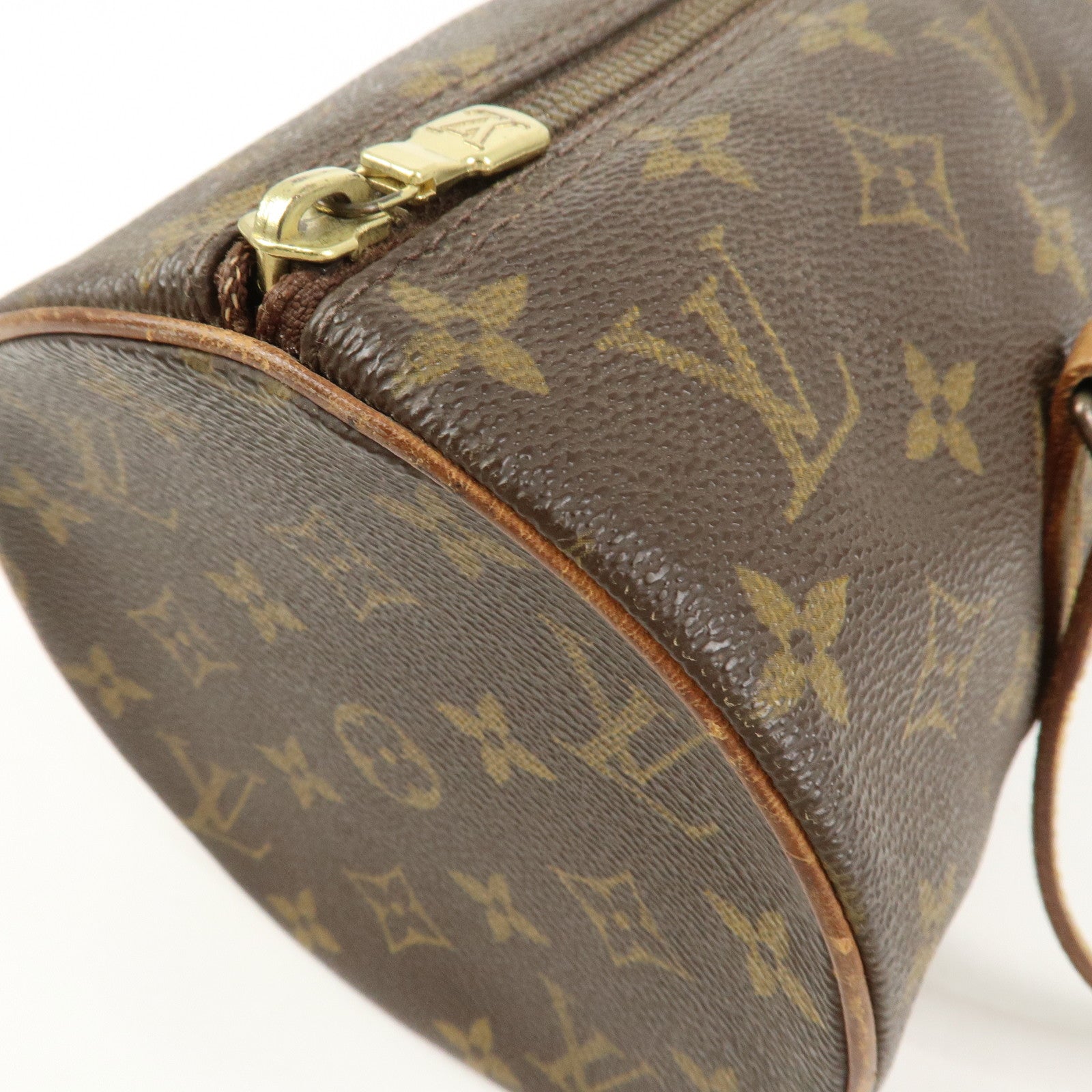 Louis Vuitton Monogram Papillon 30 Hand Bag Brown M51385