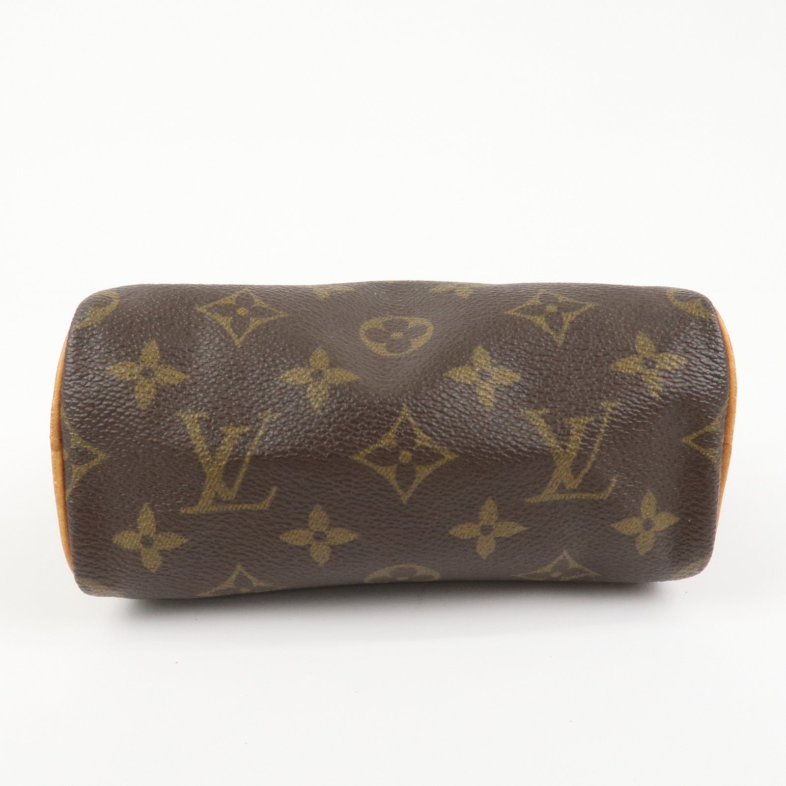 Louis Vuitton Monogram Mini Speedy Hand Bag Boston Bag Brown M41534