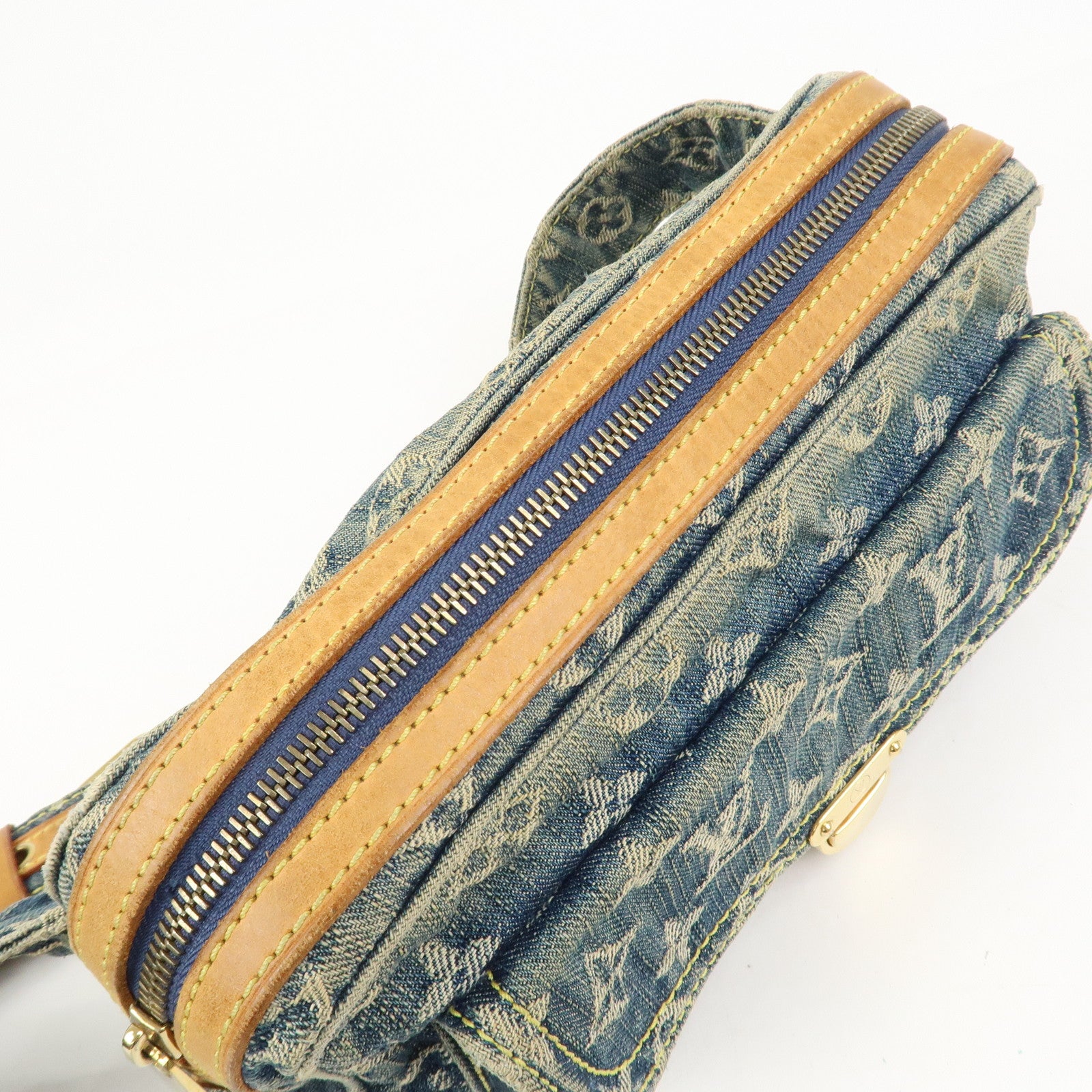 Louis Vuitton Monogram Denim Bum Bag Waist Bag Blue M95347
