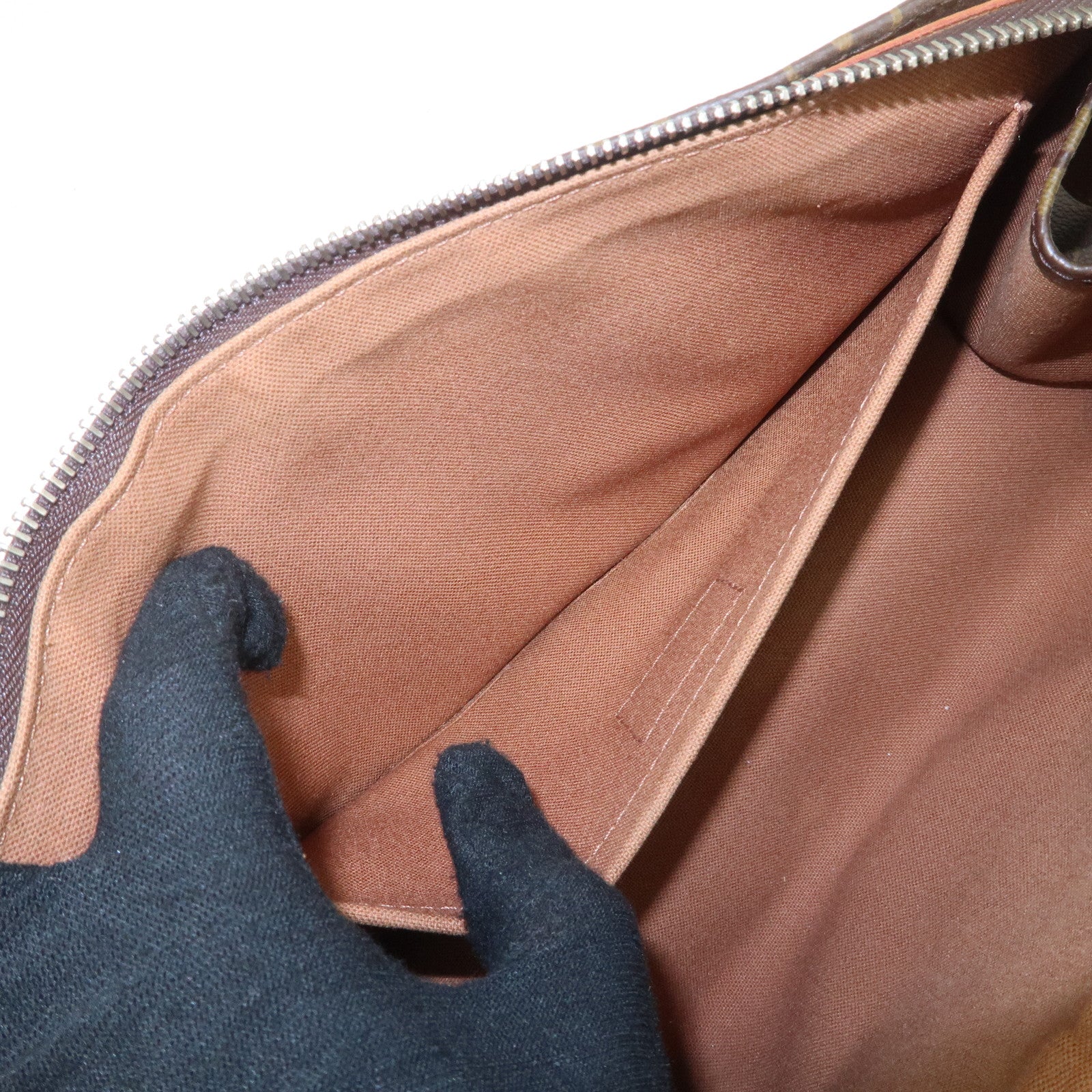 Louis Vuitton Monogram Popincourt Hand Bag Brown M40009 Used