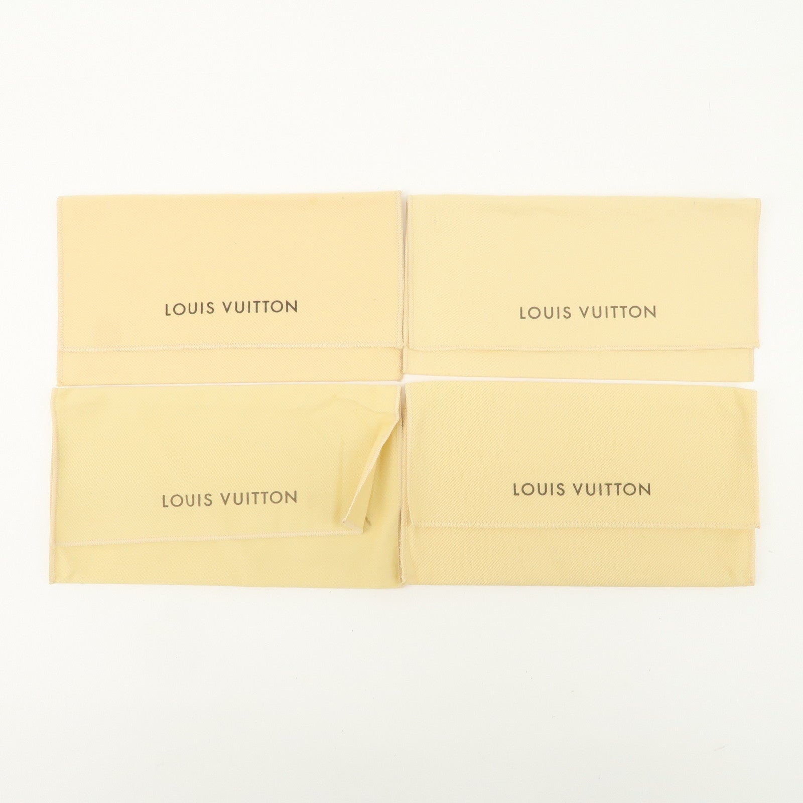 Louis Vuitton Set Of 22 Dust Bag Storage Bag Flap Style Beige Used