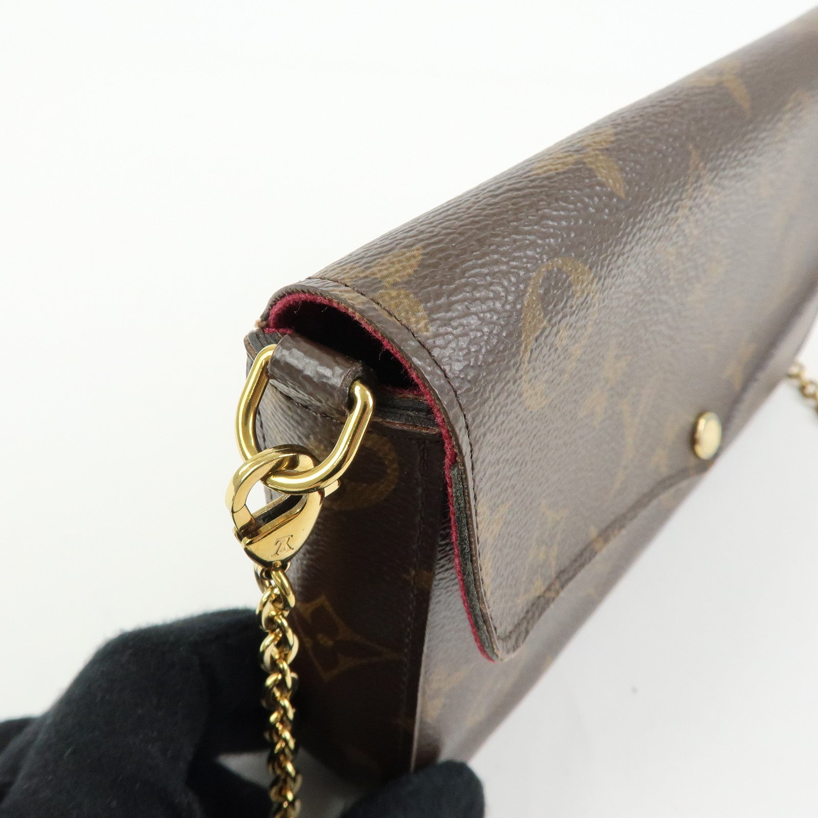 Louis Vuitton Monogram Pochette Felicie Shoulder Bag Brown M61276