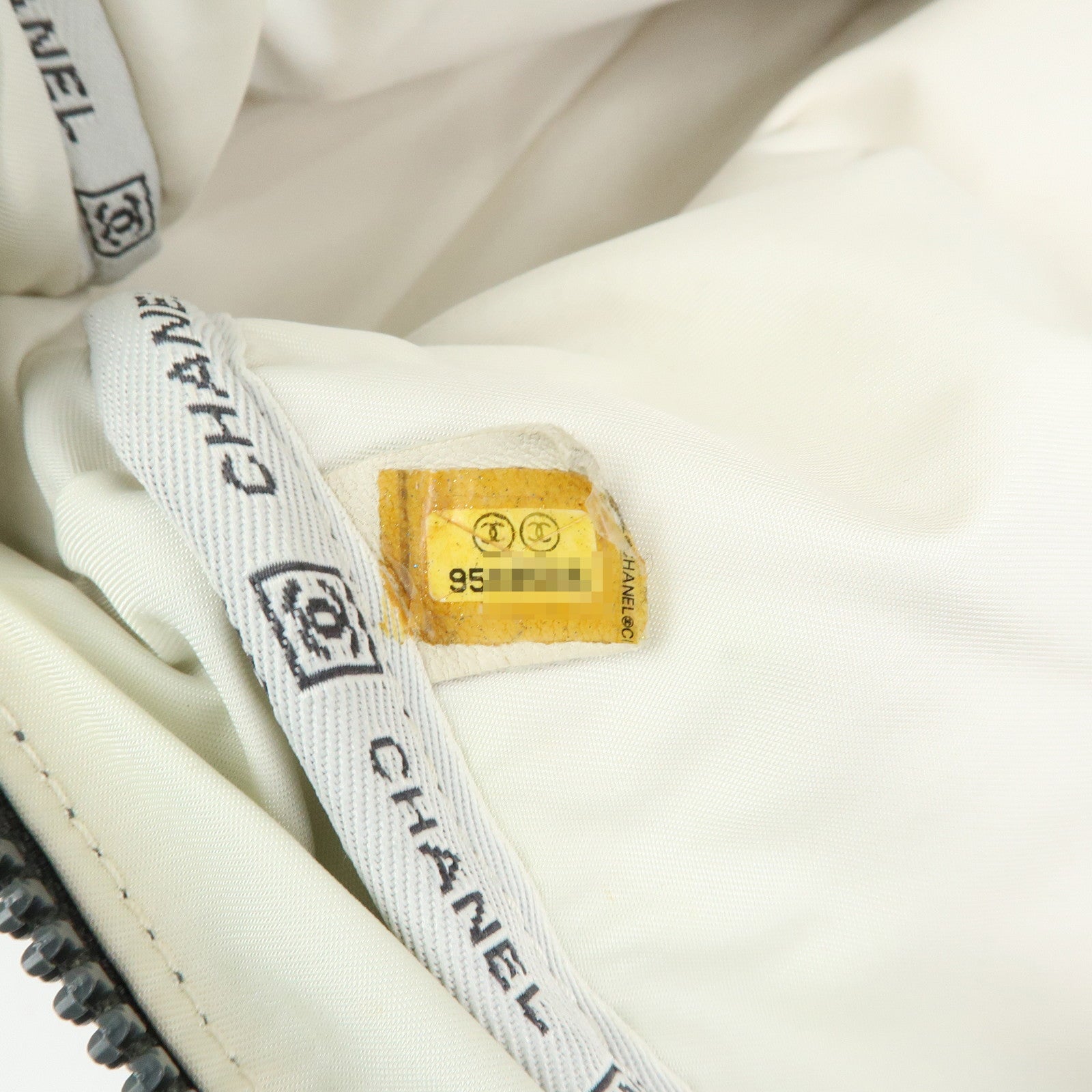 CHANEL Sports Line COCO Mark Nylon Boston Hand Shoulder Bag Gray