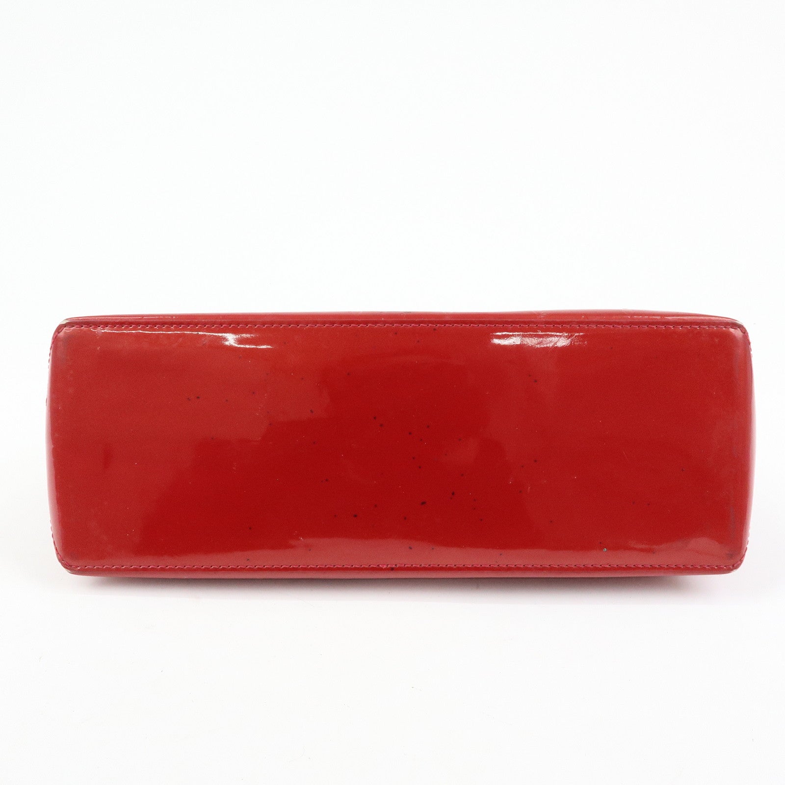 Louis Vuitton Monogram Vernis Wilshire PM Hand Bag Red M93642