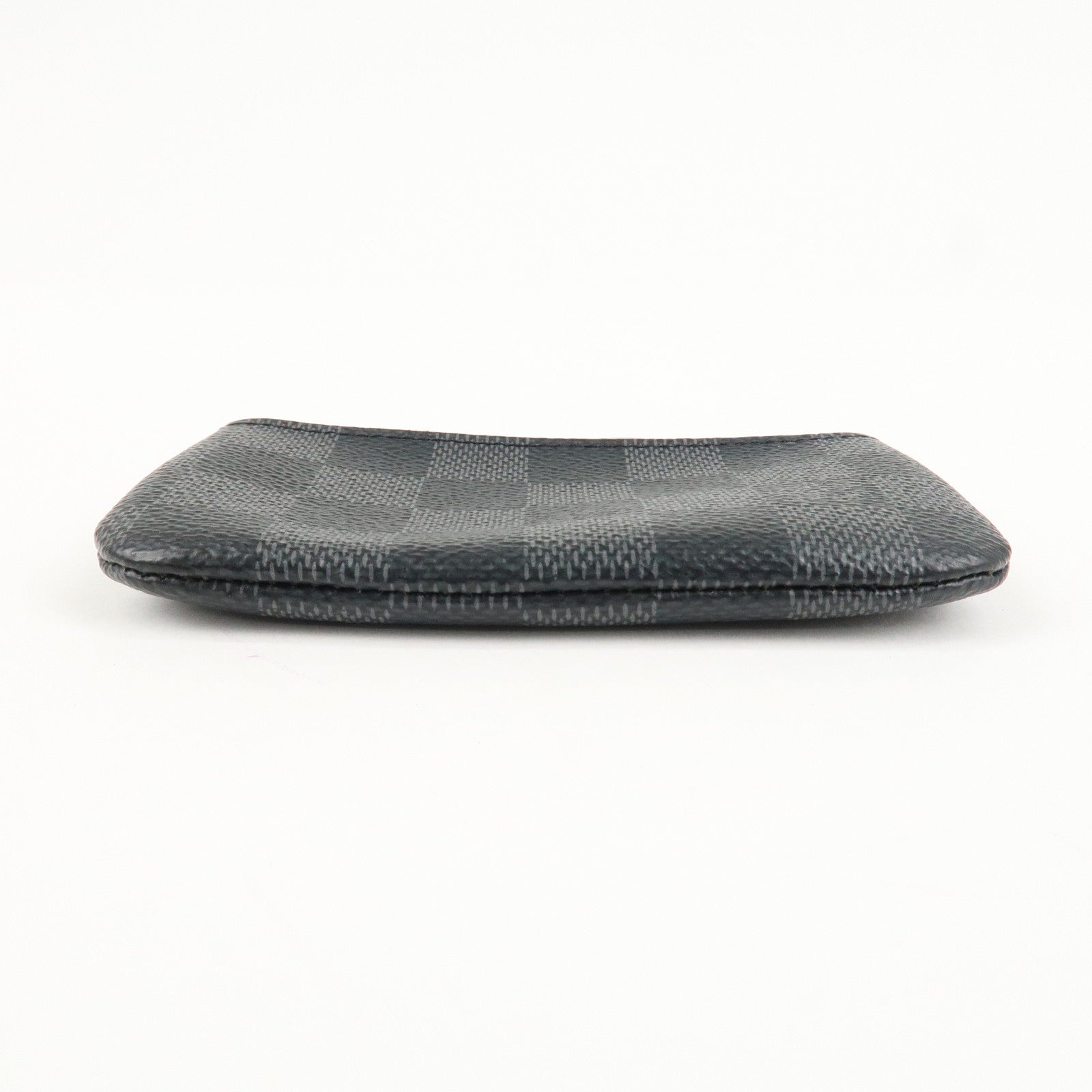Louis Vuitton Damier Graphite Pochette Cles Coin Case Black N60155 Used