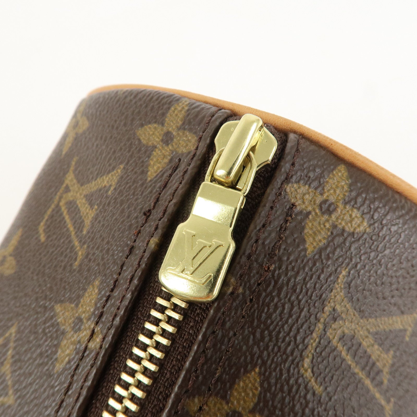 Louis Vuitton Monogram Papillon 30 Hand Bag New Style Brown M51385 Used
