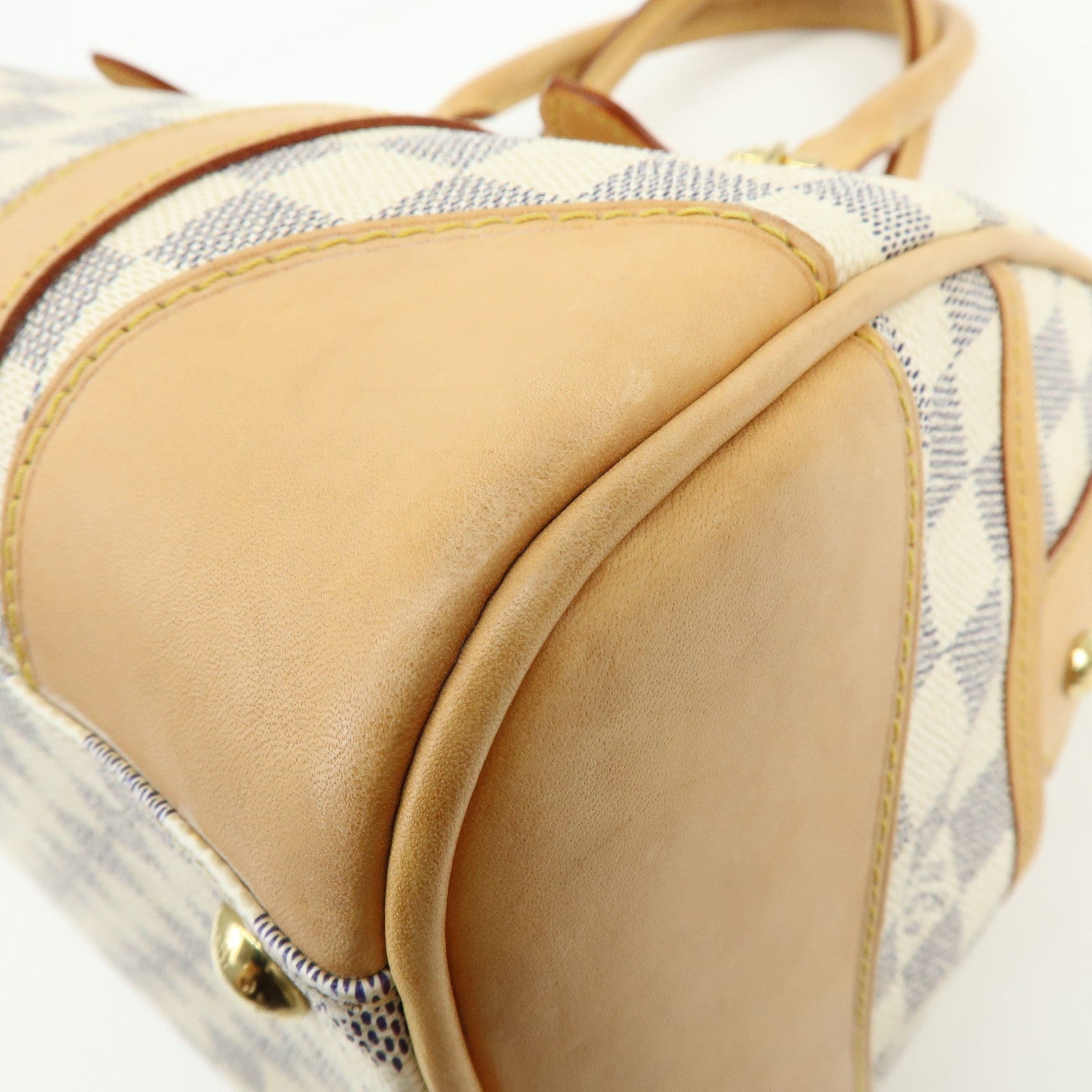 Louis Vuitton Damier Azur Leather Canvas Berkeley Hand Bag N52001