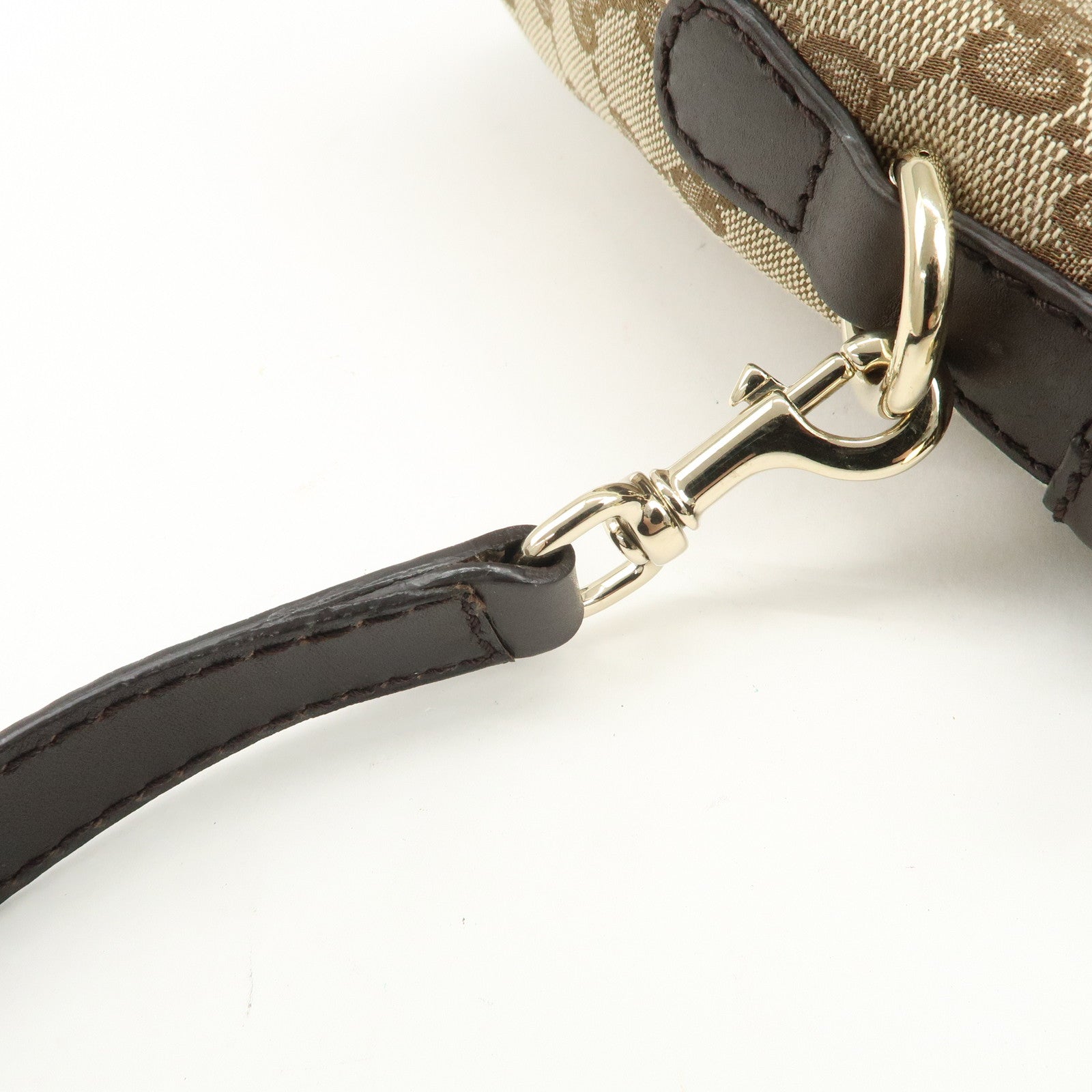 GUCCI Sukey Interlocking G Canvas Leather 2Way Shoulder Bag 247902