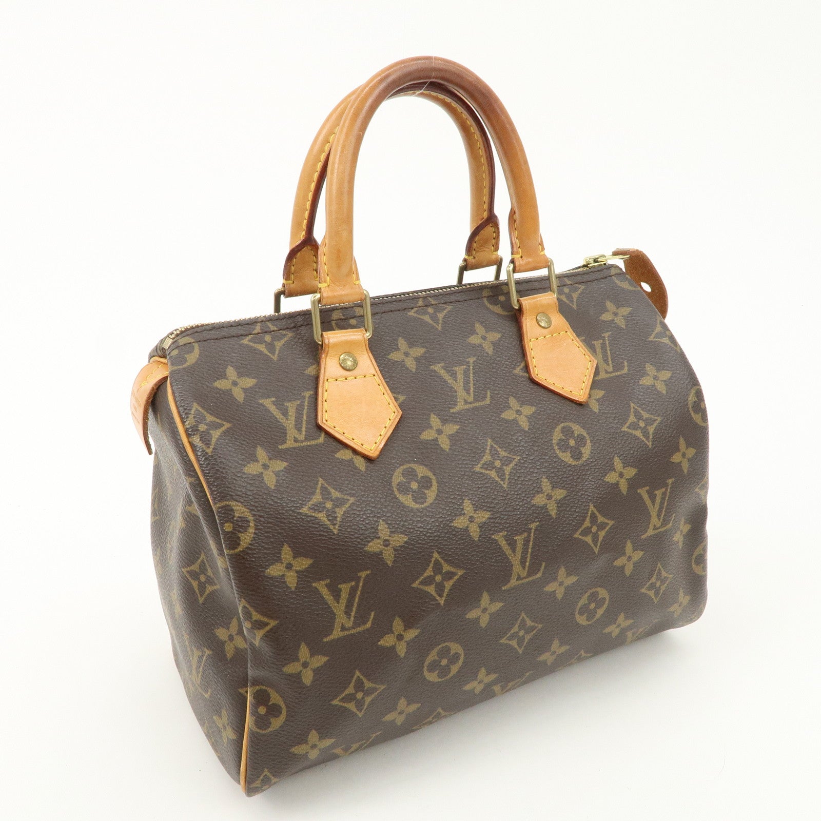 Louis Vuitton Monogram Speedy 25 Boston Bag Hand Bag Brown M41528