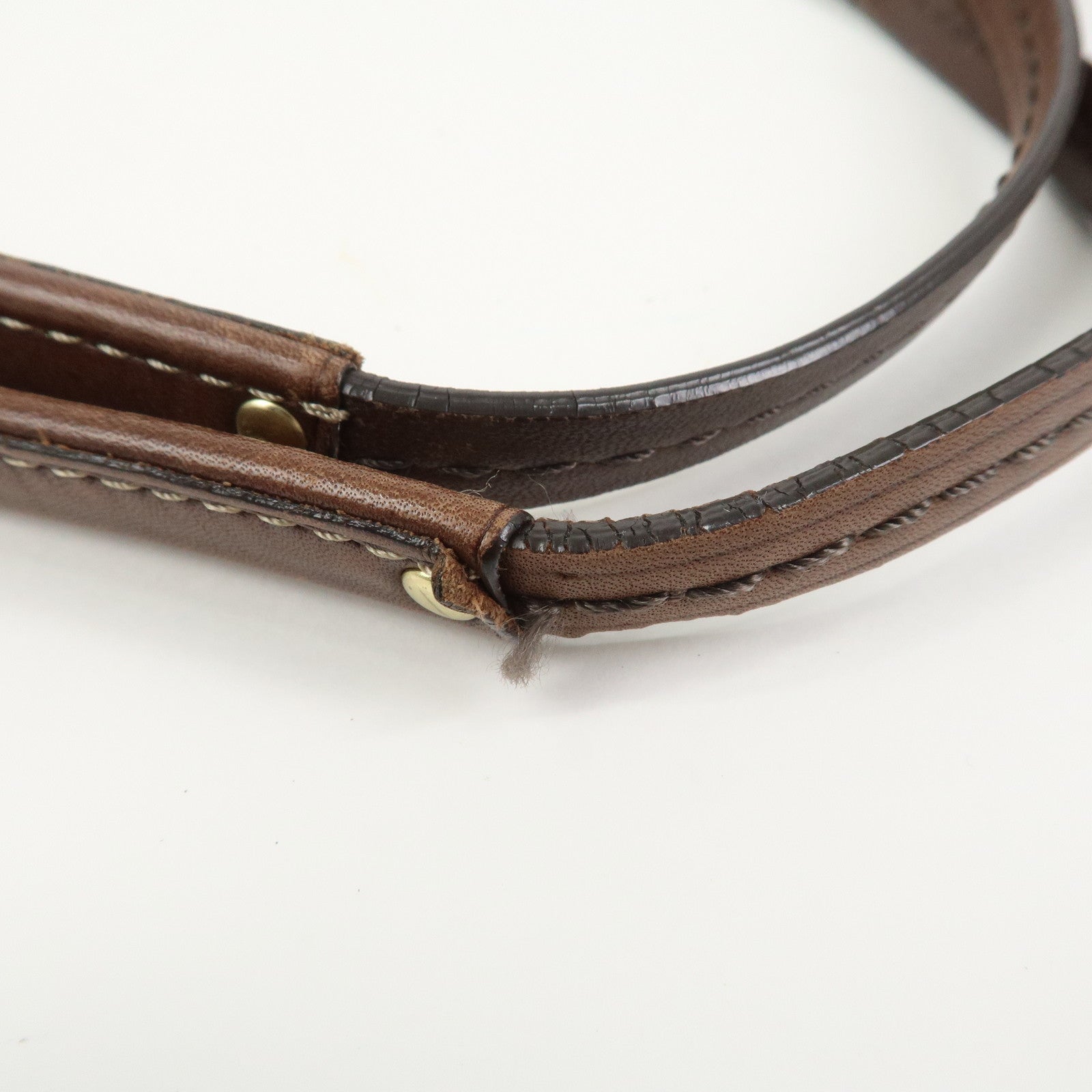 COACH Set of 2  PVC Canvas Leather Shoulder Bag Hand Bag Brown