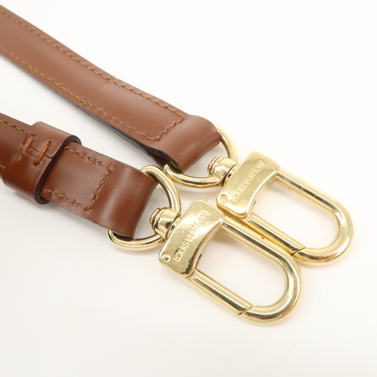 Louis Vuitton Leather Shoulder Strap For Monceau Bag Brown