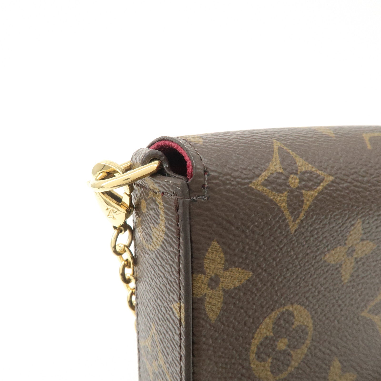 Louis Vuitton Monogram Pochette Felicie Shoulder Bag Brown M61276 Used