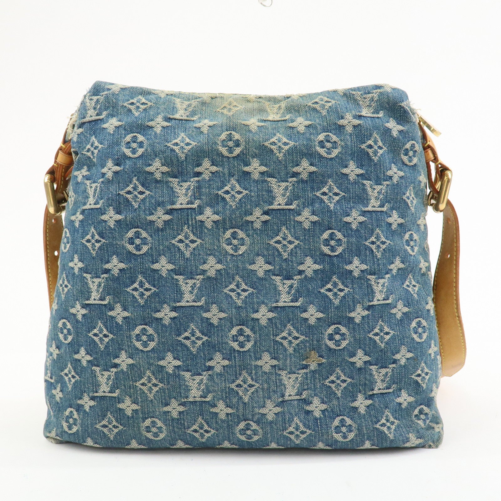 Louis Vuitton Monogram Denim Baggy GM Shoulder Bag Blue M95048