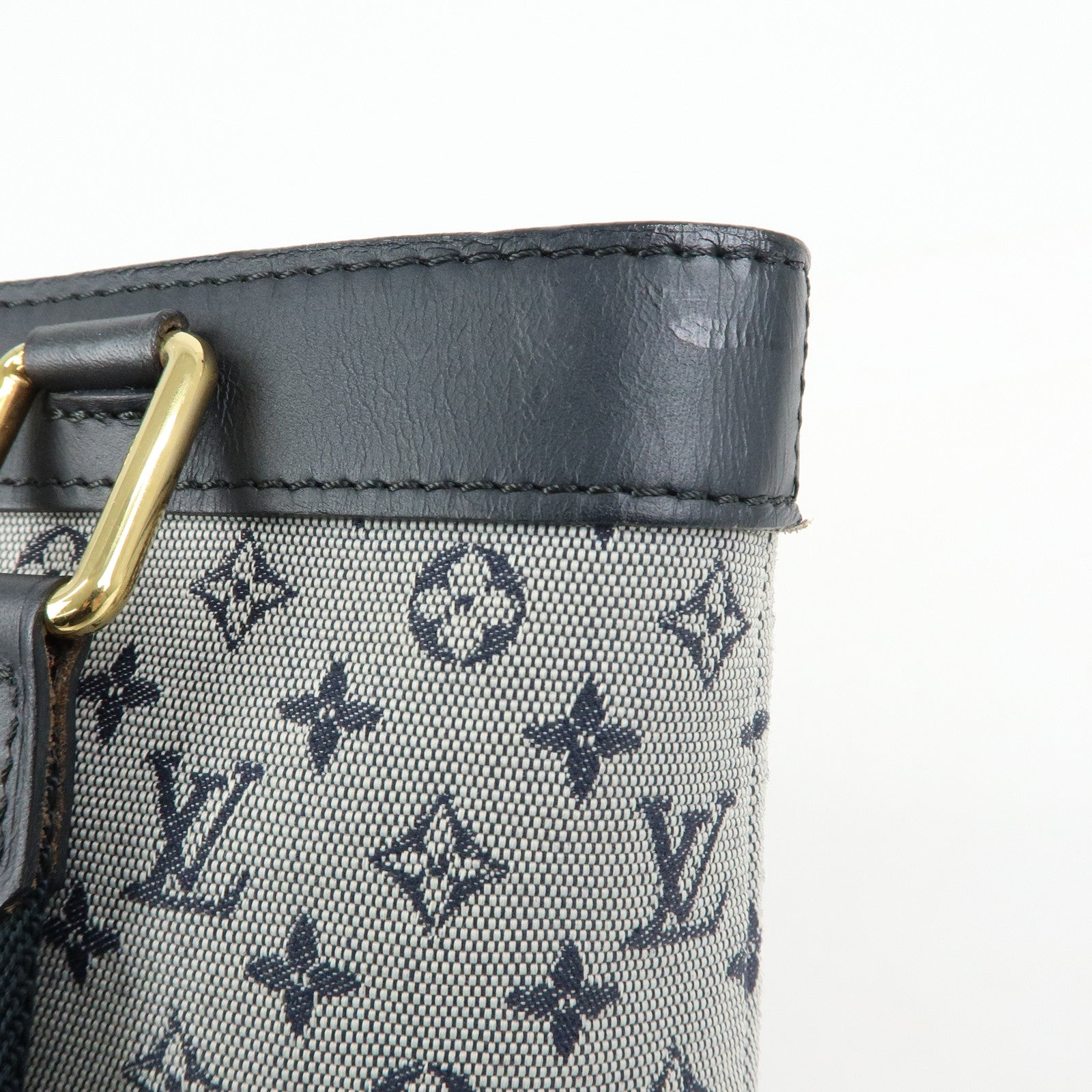 Louis Vuitton Monogram Mini Lin Lucille PM Hand Bag Blue M92676