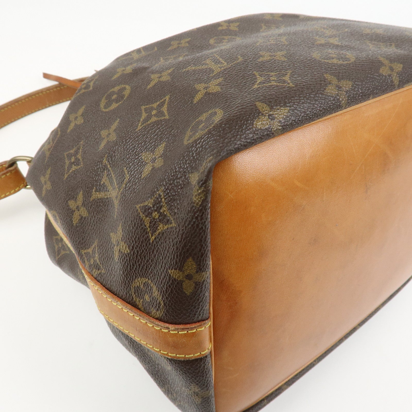 Louis Vuitton Monogram Petit Noe Shoulder Bag Brown M42226
