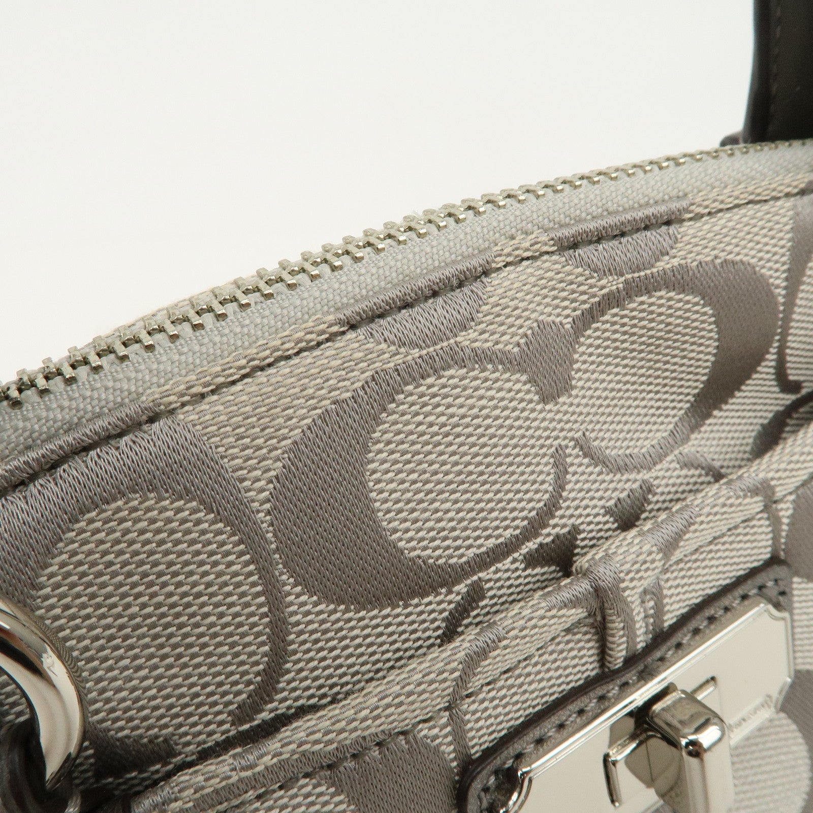 COACH Signature Canvas Leather Set of 2 Shoulder Bag Hand Bag