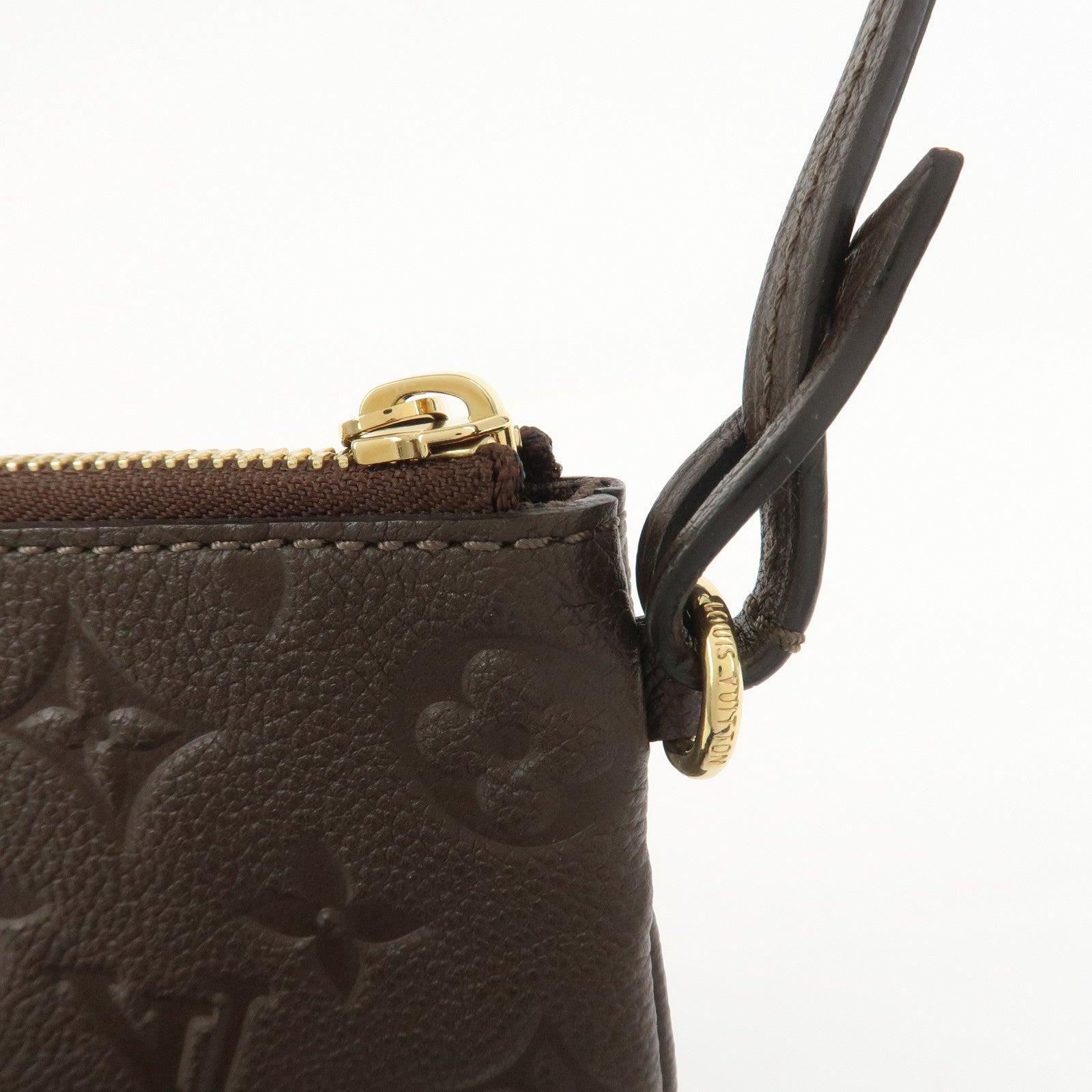 Louis Vuitton Monogram Empreinte Leather Pouch For Citadines Taupe