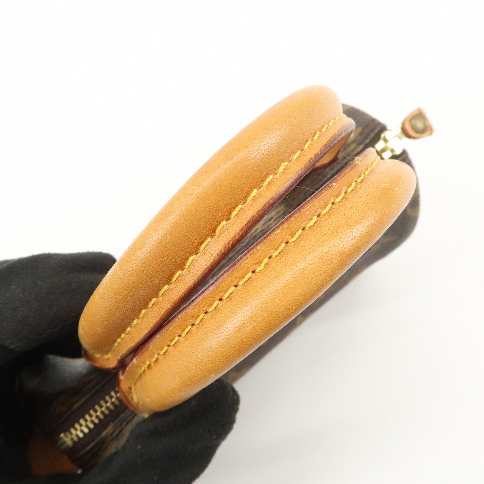 Louis Vuitton Monogram Mini Speedy Hand Bag Boston Bag Brown M41534