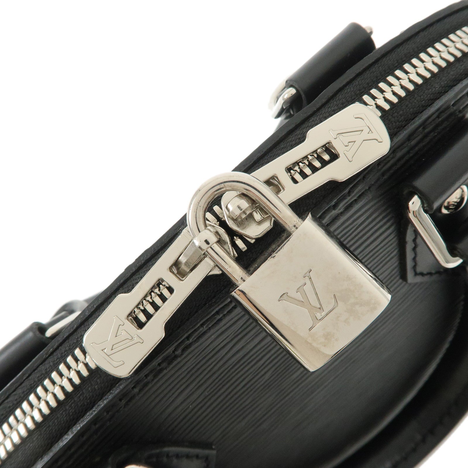 Louis Vuitton Epi Alma BB 2Way Hand Shoulder Bag Noir Black M40862