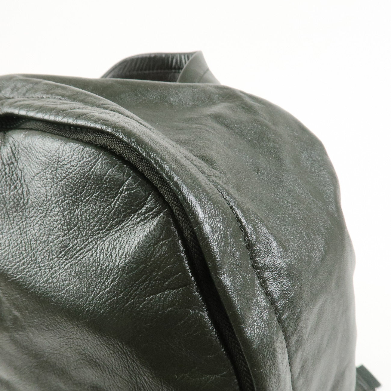 BOTTEGA VENETA Lamb Skin Nylon Medium Archetype Backpack Khaki