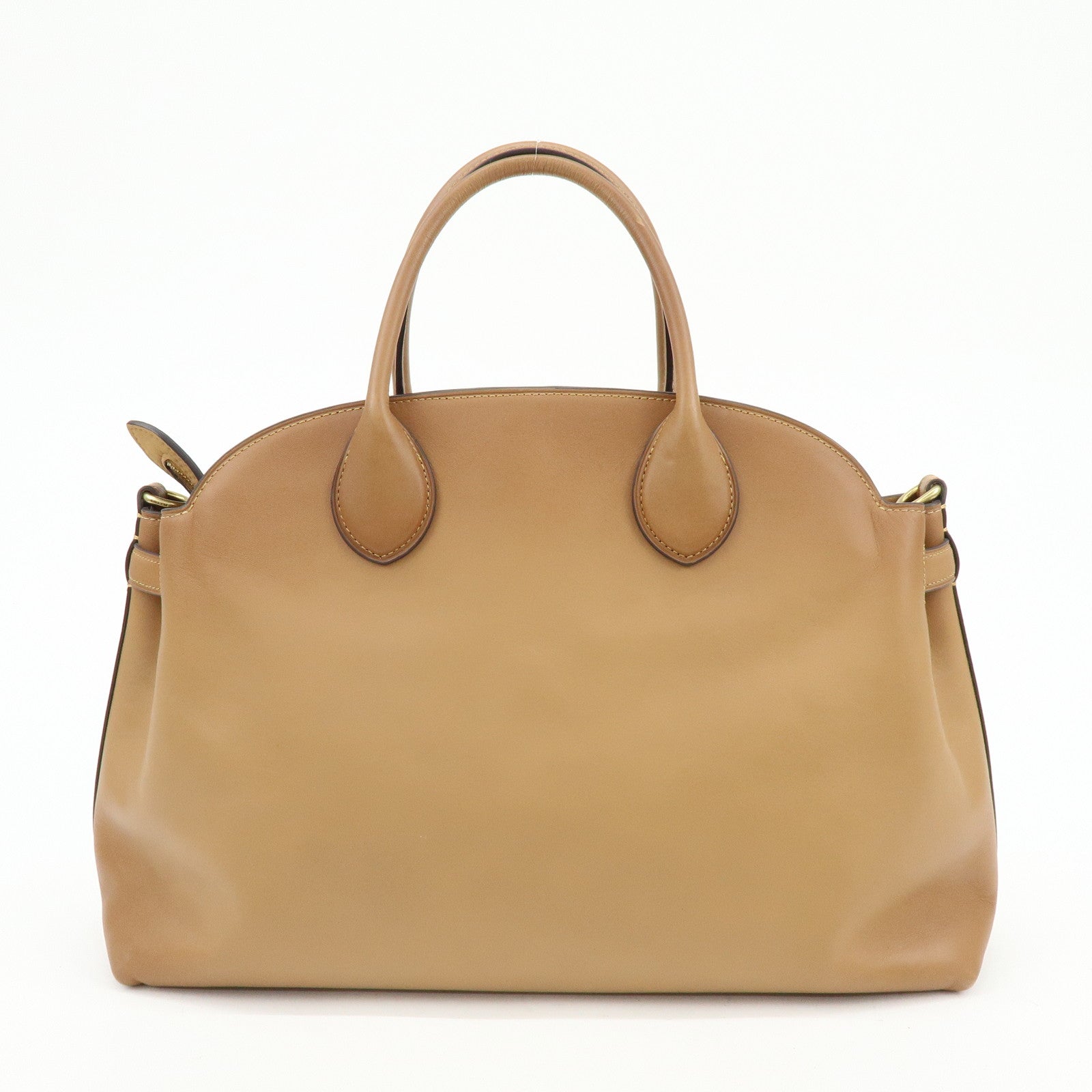 COACH Empire Calf Leather 2Way Shoulder Bag Hand Bag Brown