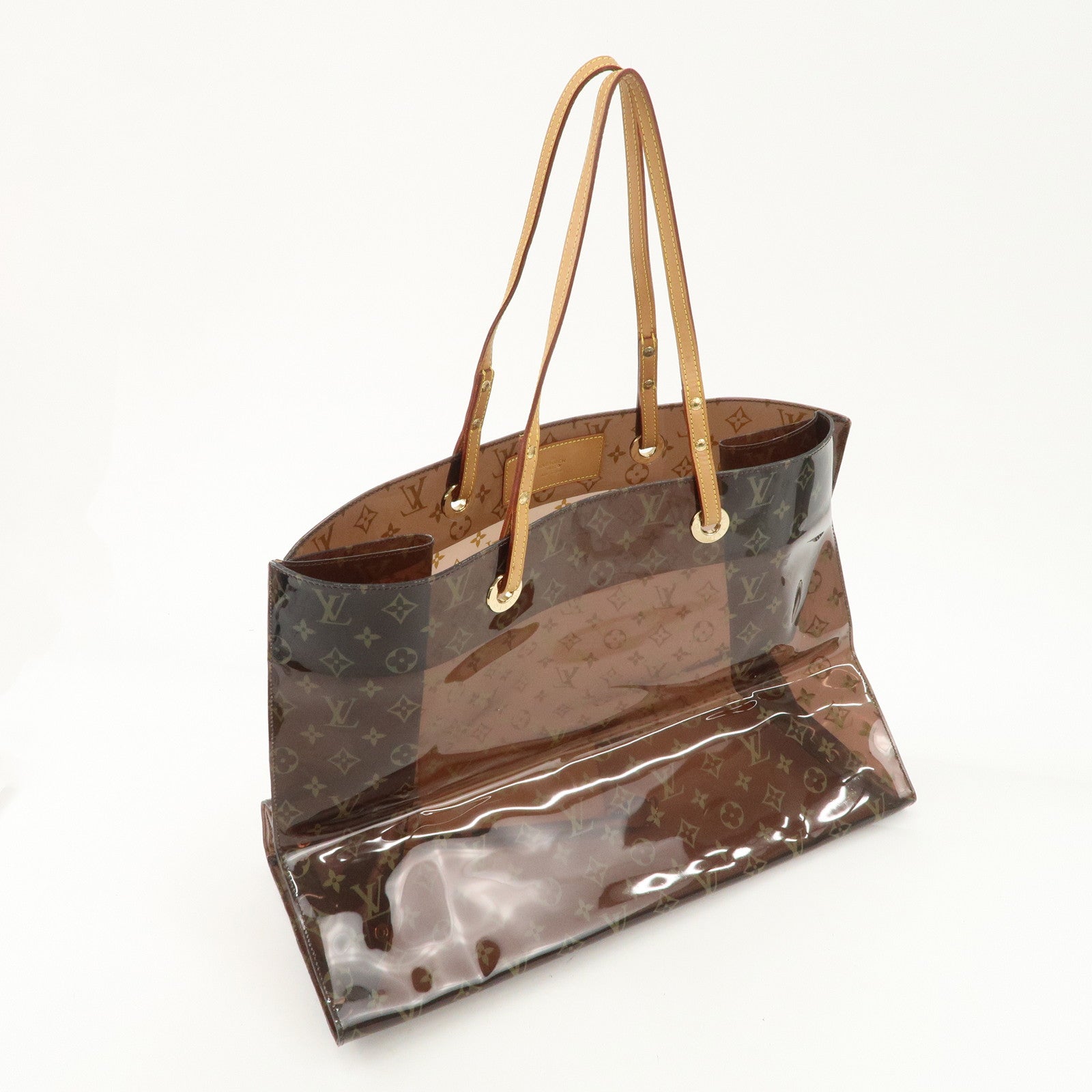 Louis Vuitton Monogram Cabas Cruise Vinyl Tote Bag Brown M50500 Used