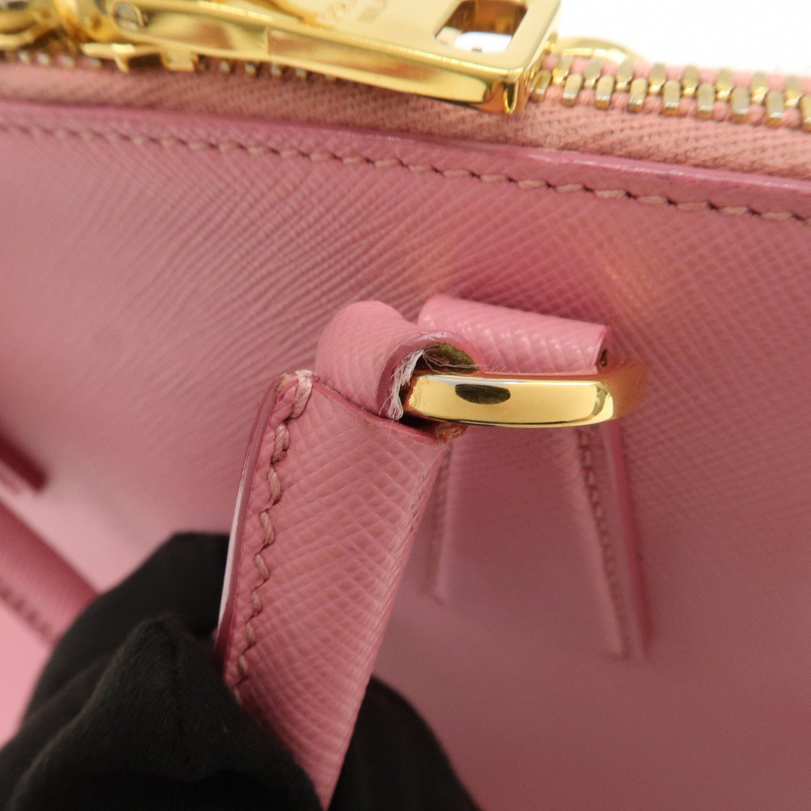 PRADA Triangle Logo Saffiano Leather Promenade Small 2WayBag BL0838