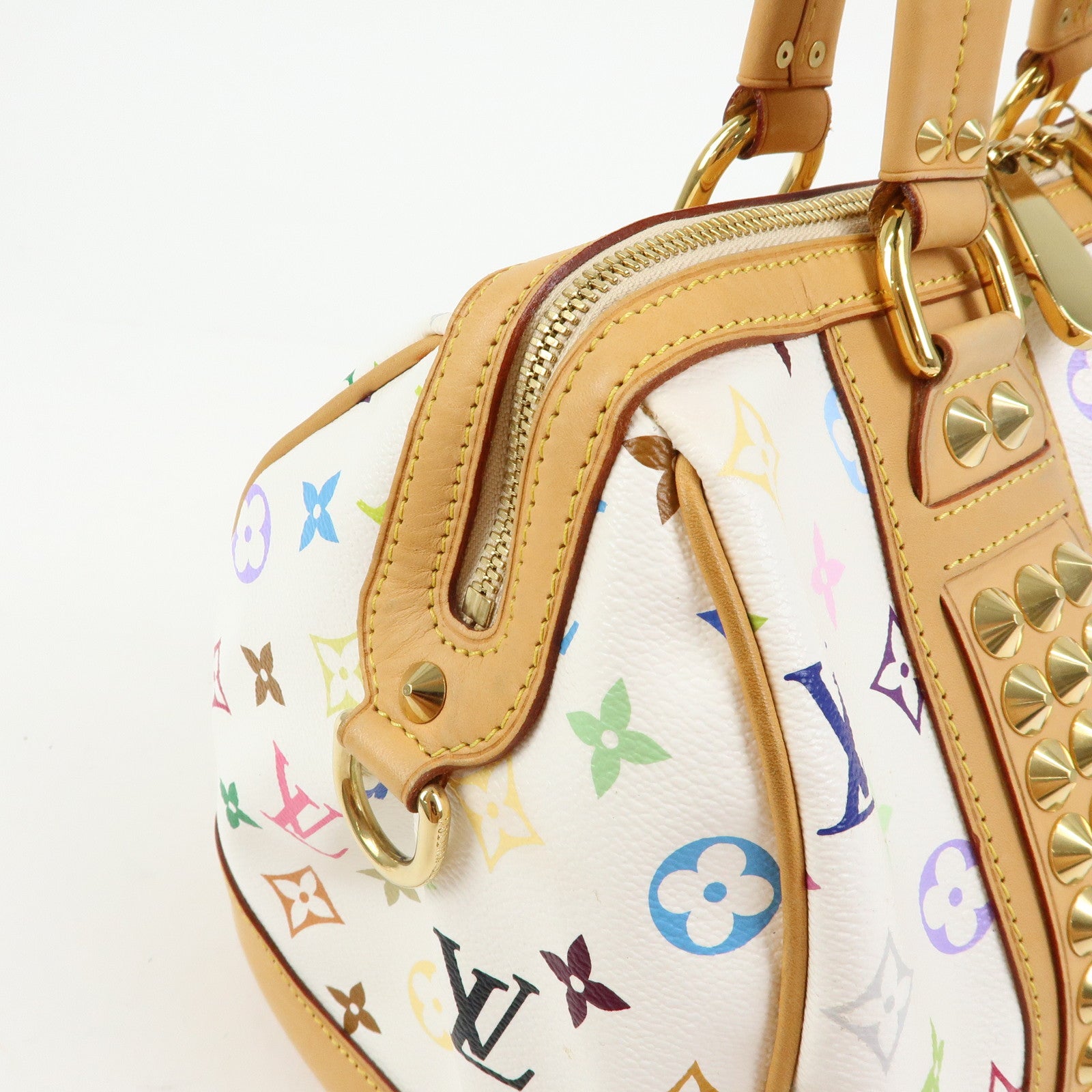 Louis Vuitton Monogram Multicolor Courtney MM 2Way Bag Blanc M45641