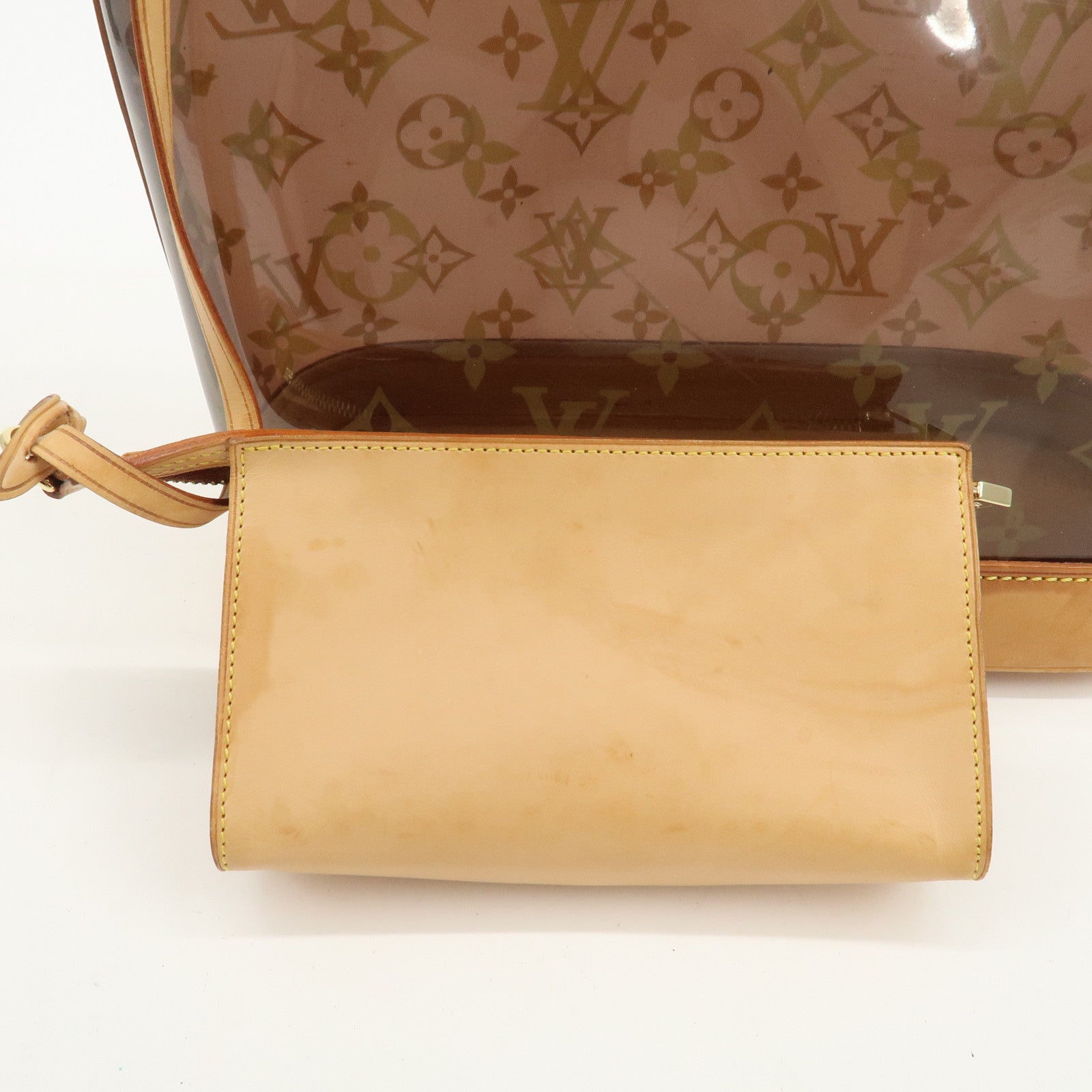 Louis Vuitton Monogram Cabas Ambre PM Vinyl Tote Bag Brown M92502