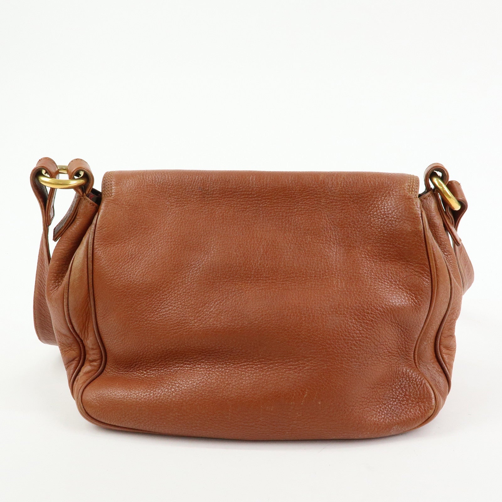 LOEWE Anagram Leather Shoulder Bag Crossbody Bag Brown