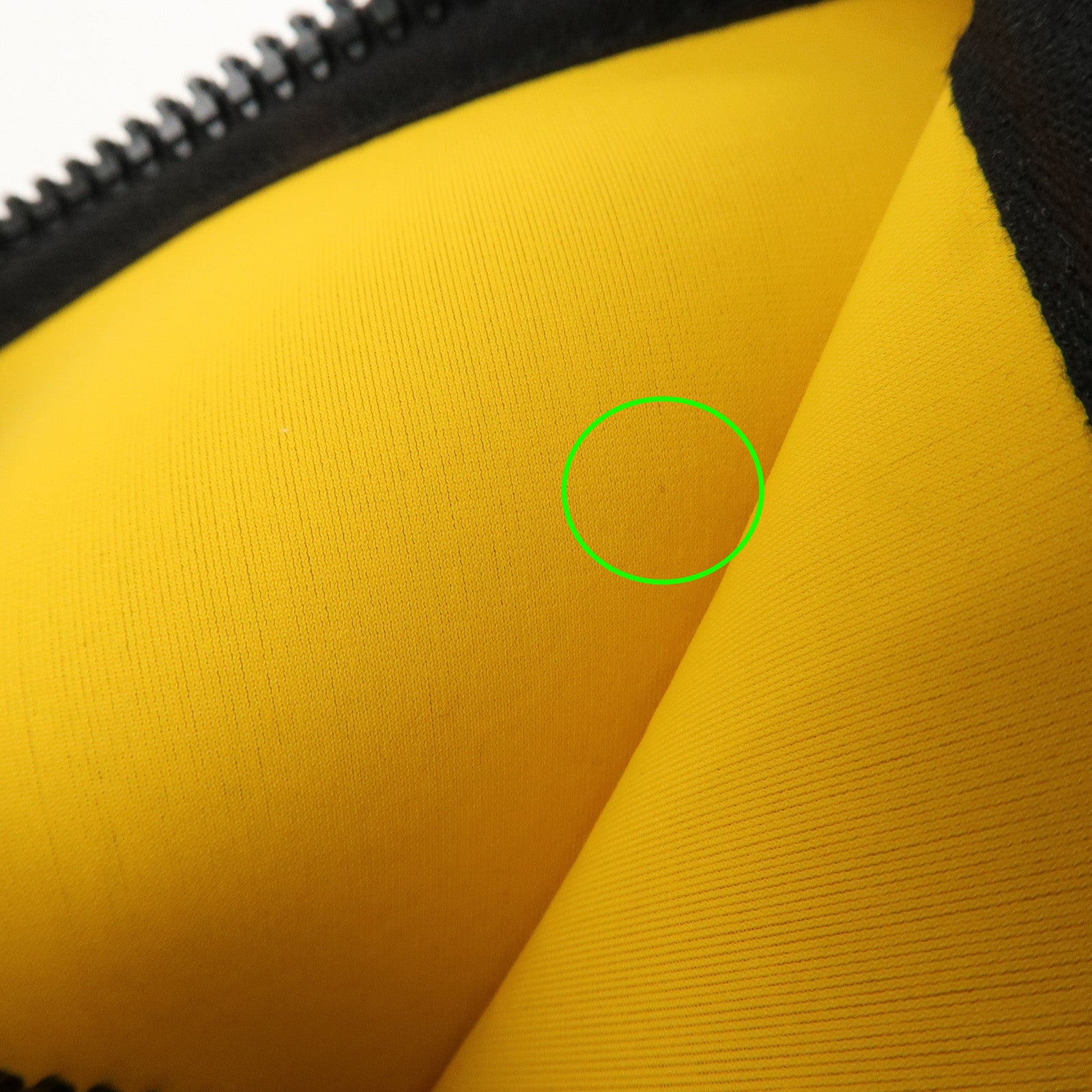 HERMES Neoprene Leather Neobain PM Pouch Cosmetic Pouch Yellow